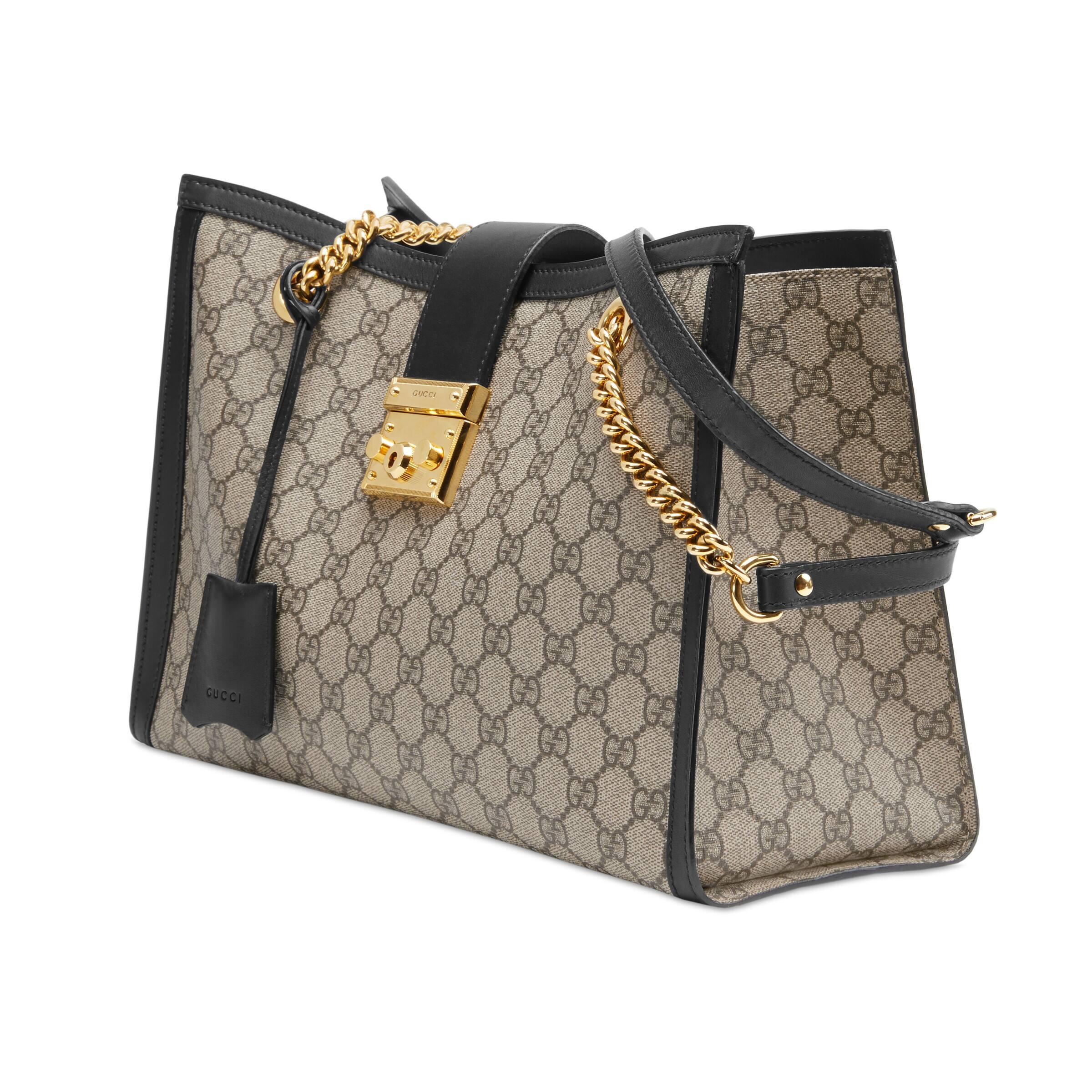 Vervuild backup Impressionisme Gucci Padlock Medium GG Shoulder Bag in Metallic | Lyst