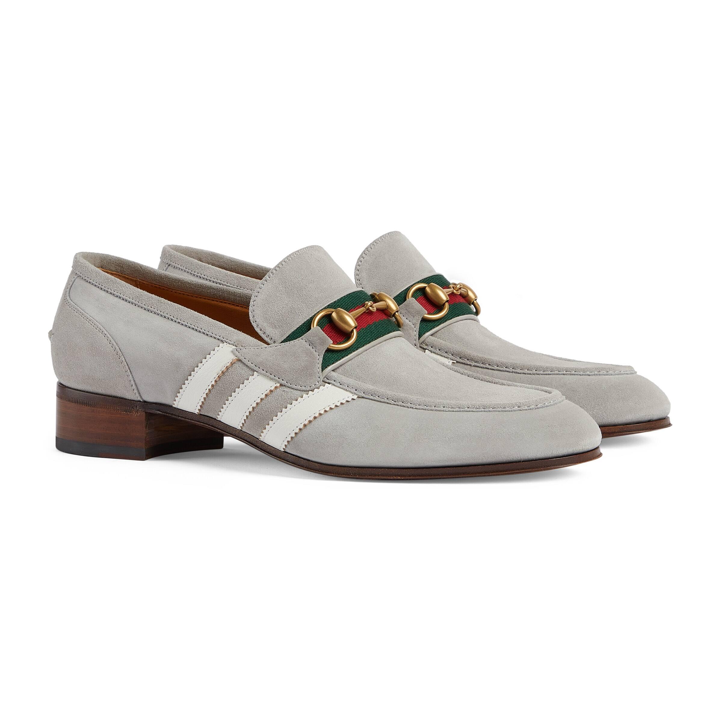 Gucci Adidas X Men's Loafer in Gray for Men | Lyst