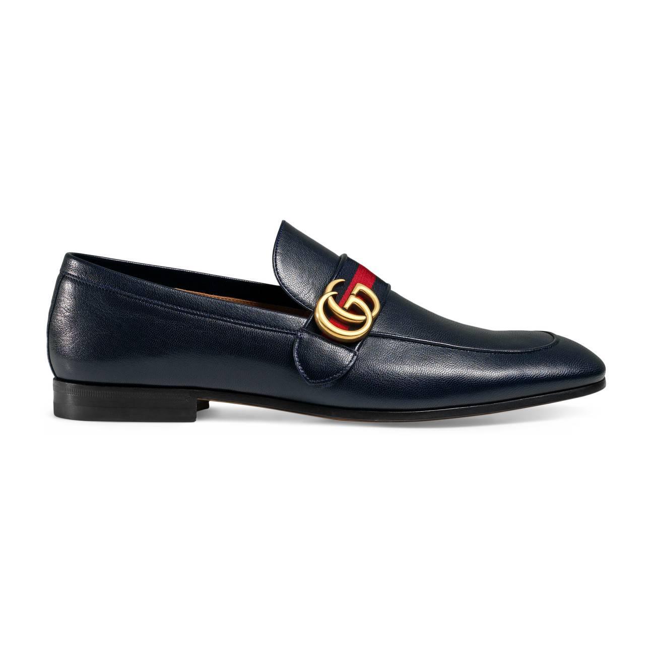 gucci loafers blue