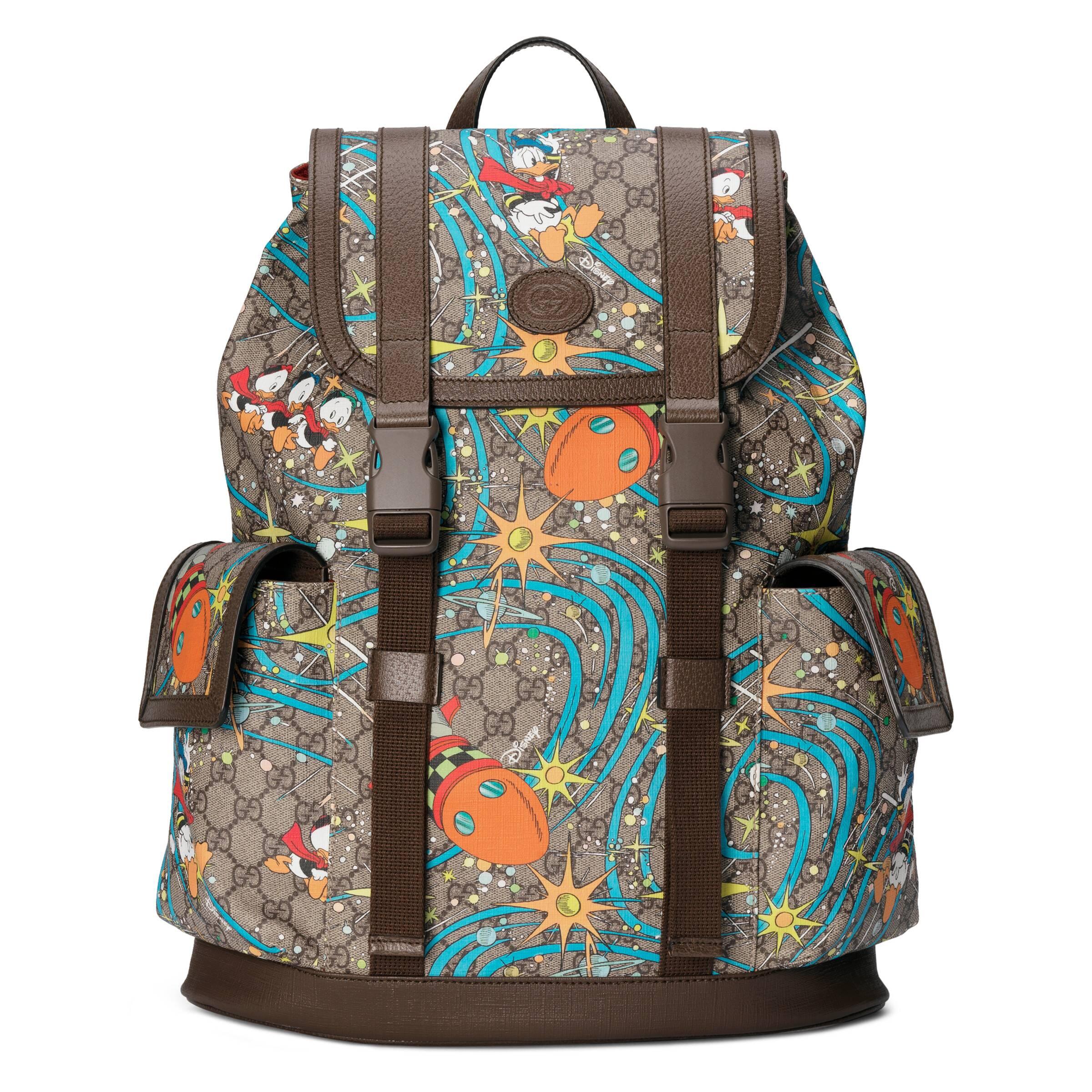 Gucci Disney X Donald Duck Medium Backpack in Natural for Men | Lyst