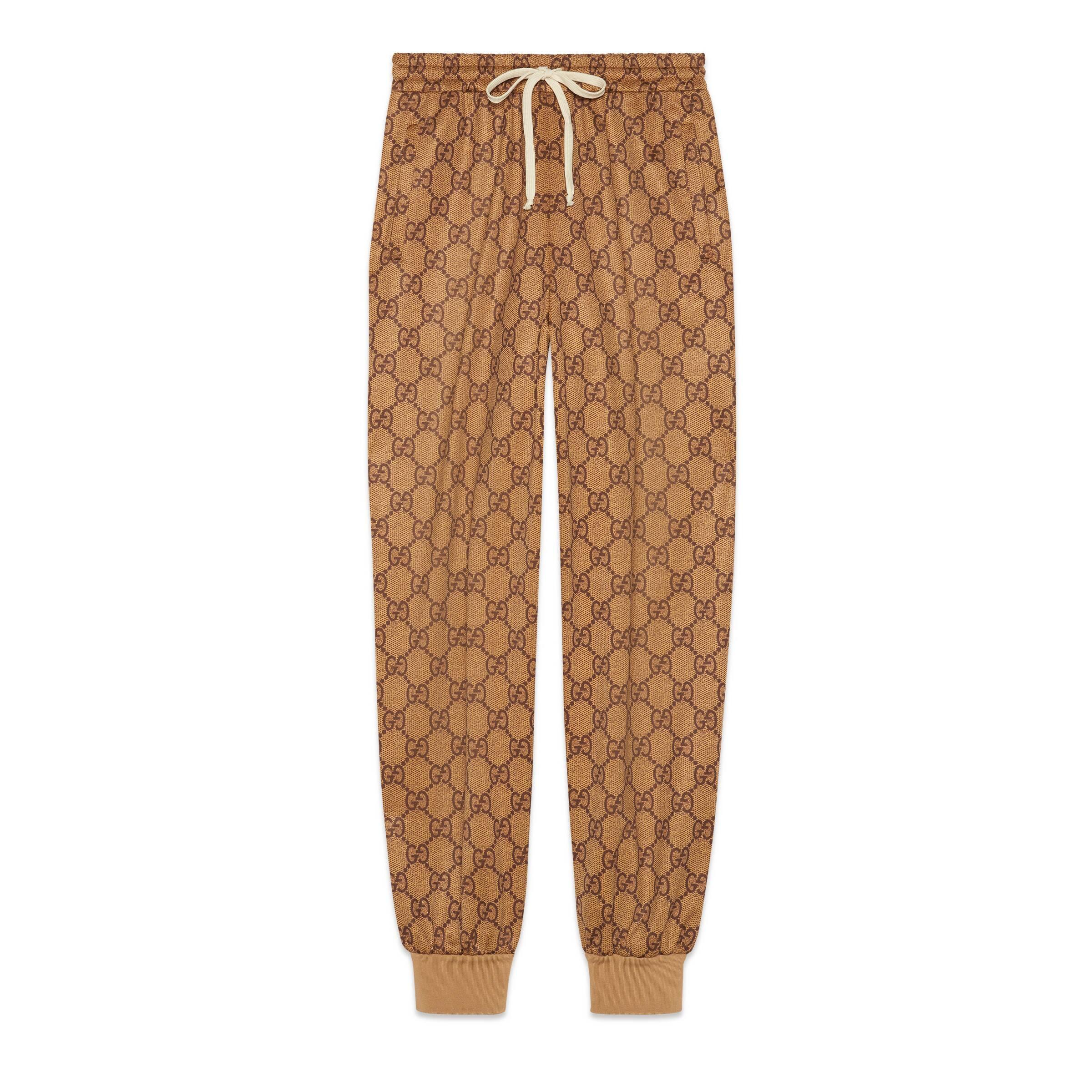 Gucci GG Technical Jersey jogging Pant in Natural | Lyst