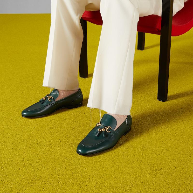 Gucci Jordaan Loafer in Green for Men Lyst Canada