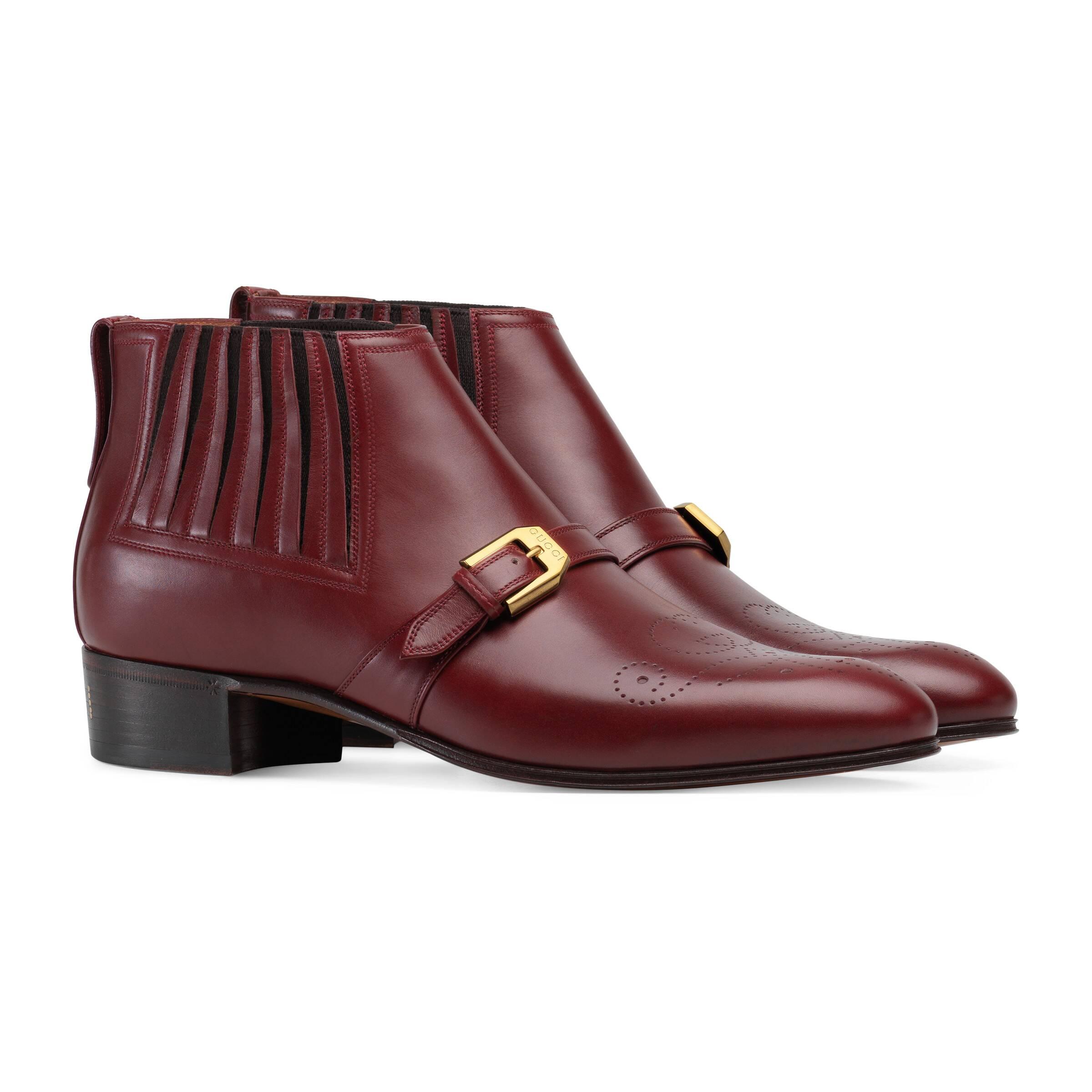 gucci brogue boots