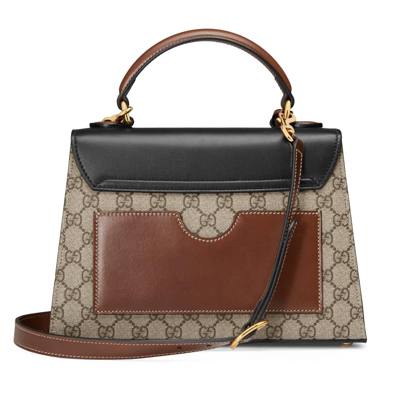 padlock small gg top handle bag