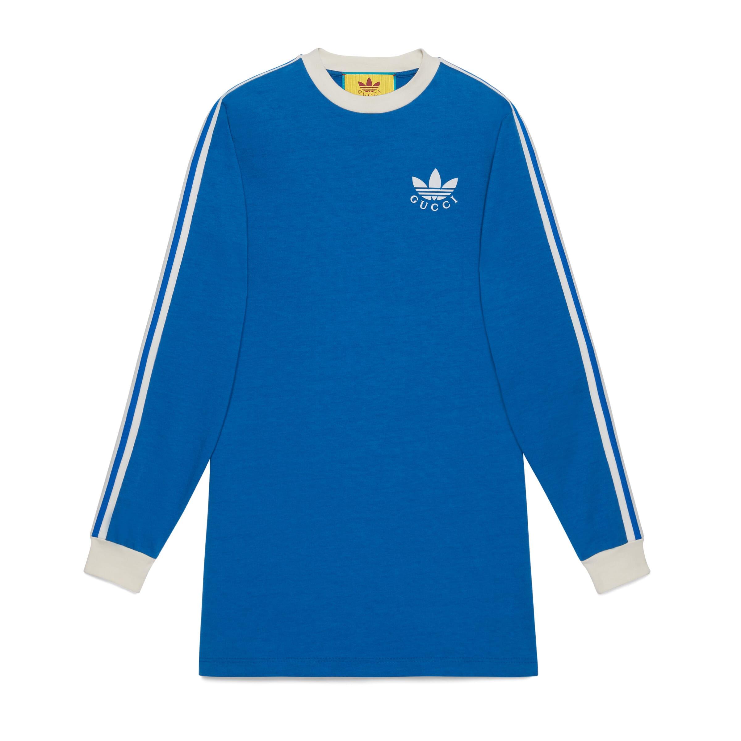 Gucci Adidas X T-shirt Dress in Blue | Lyst