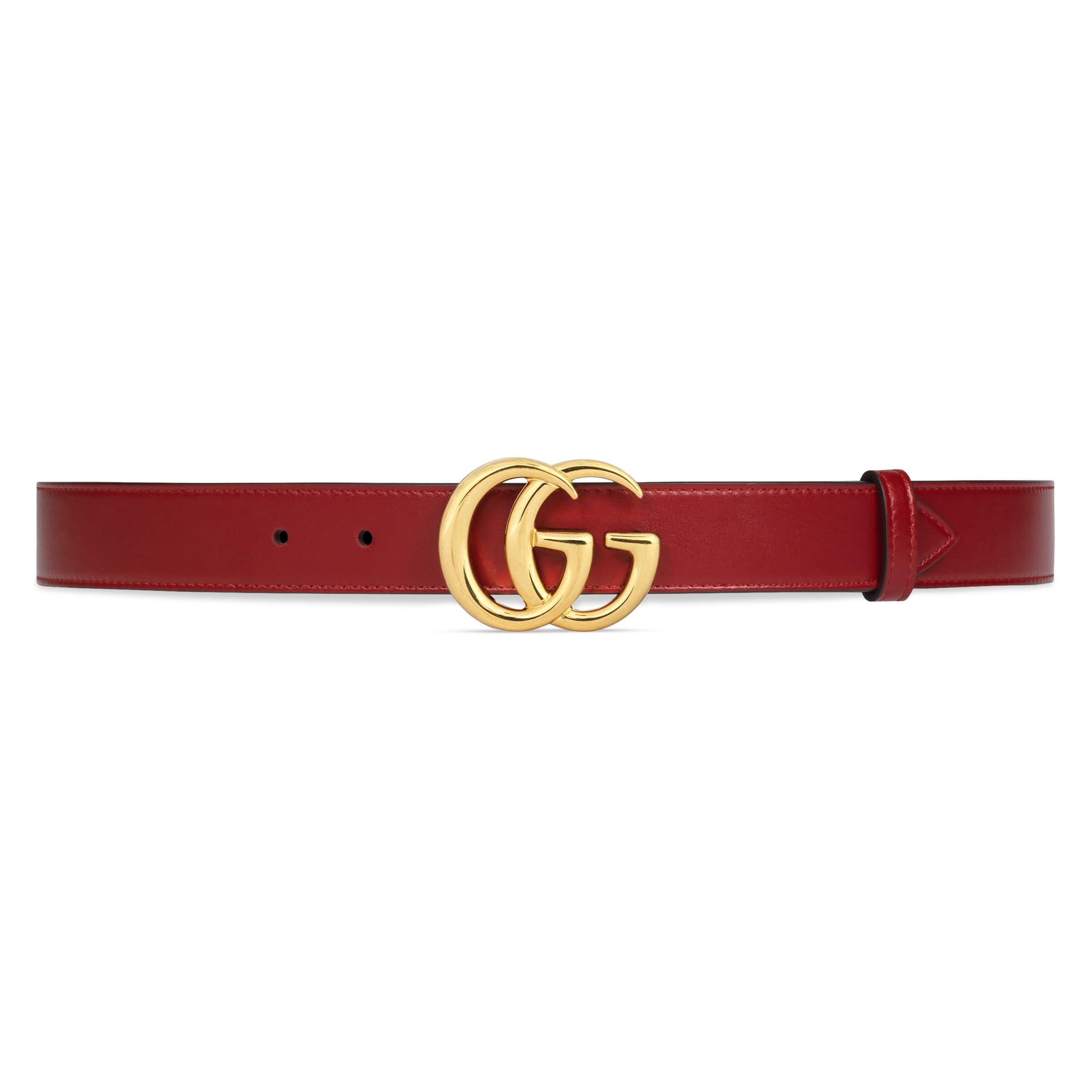 red gucci belt