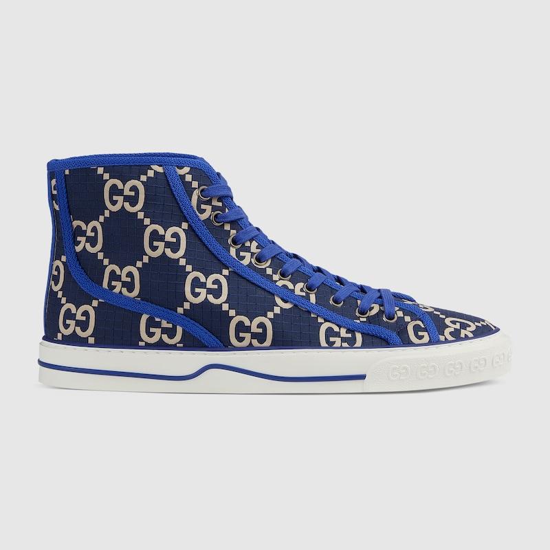 Gucci Tennis 1977 High Top Herrensneaker in Blau fur Herren Lyst CH