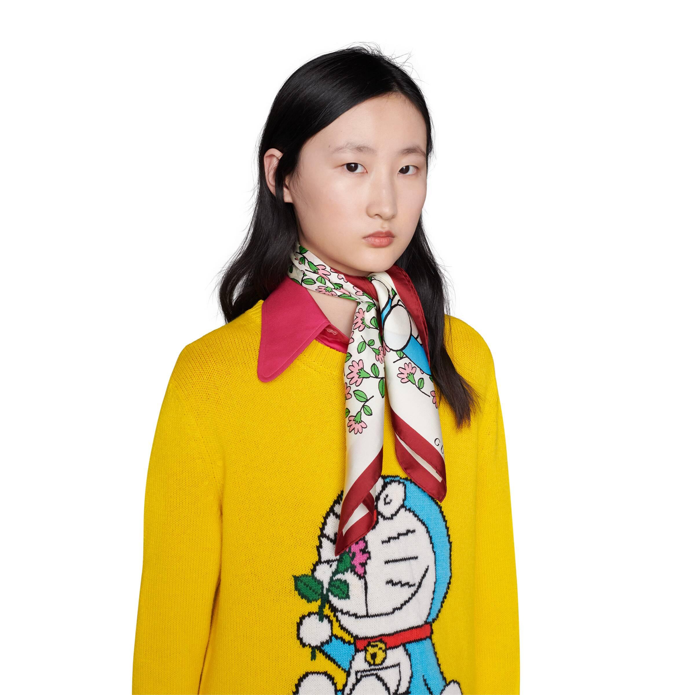 doraemon gucci scarf