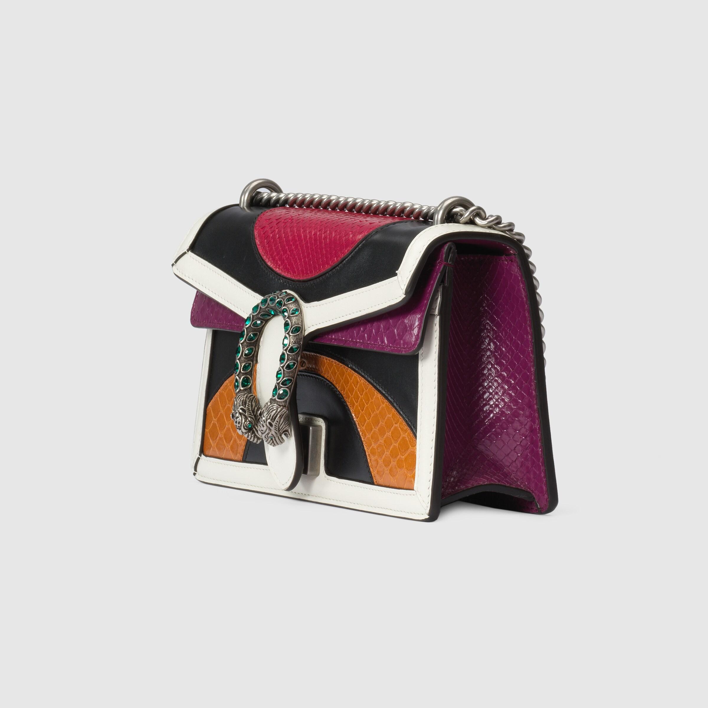 Gucci Nojum Dionysus Small Crocodile Rectangular Bag, Multicolor, Precious