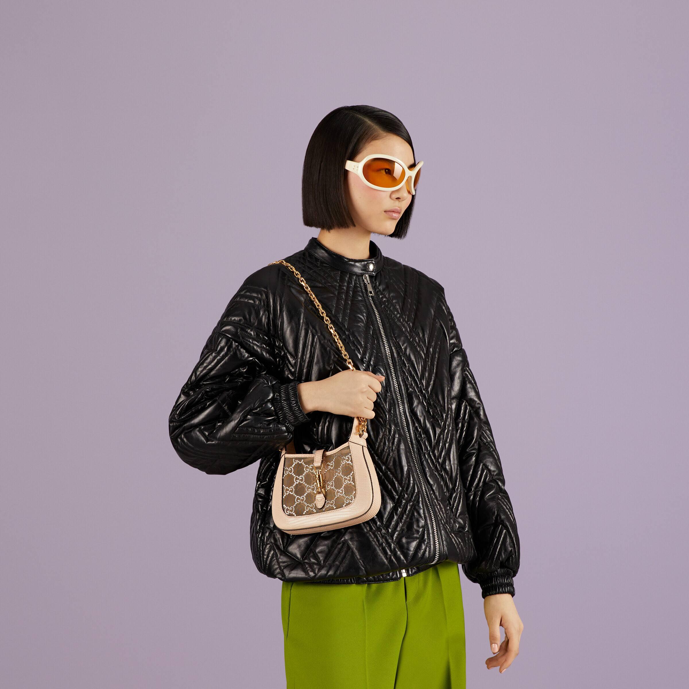 gucci mini crystal lizard bag
