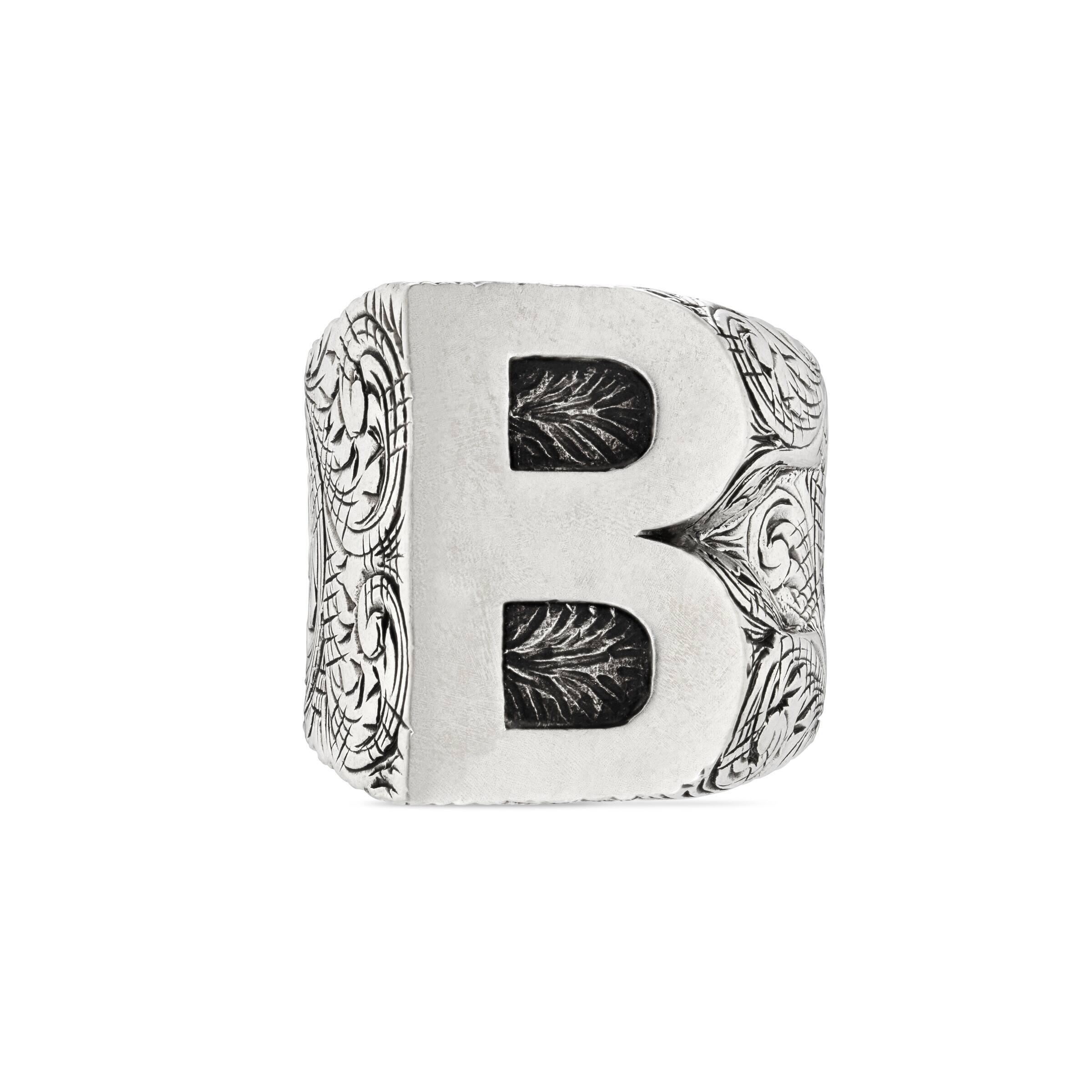 Gucci Letters 'b' Ring | Lyst