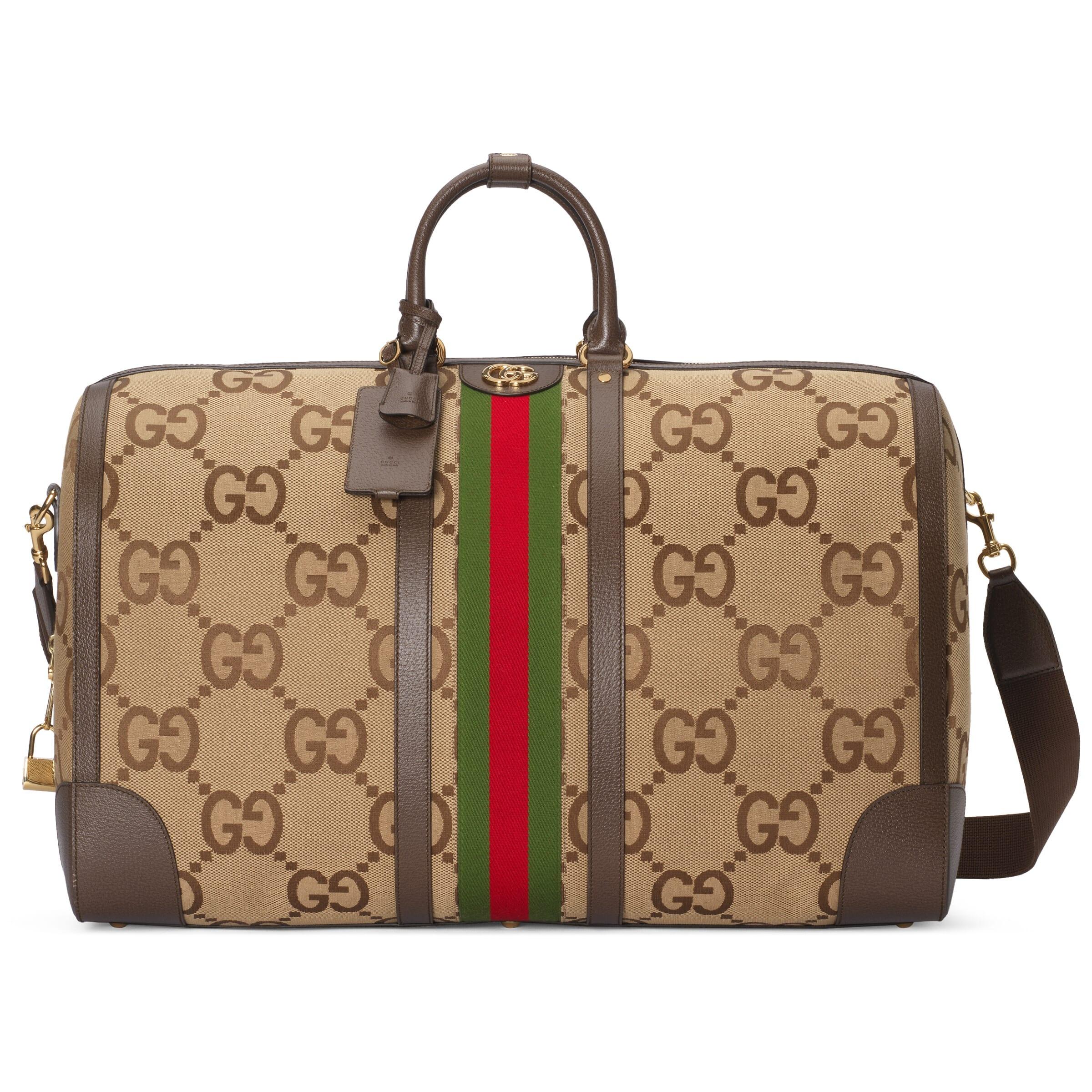 Gucci Jumbo GG Maxi Duffle Bag in Brown for Men | Lyst