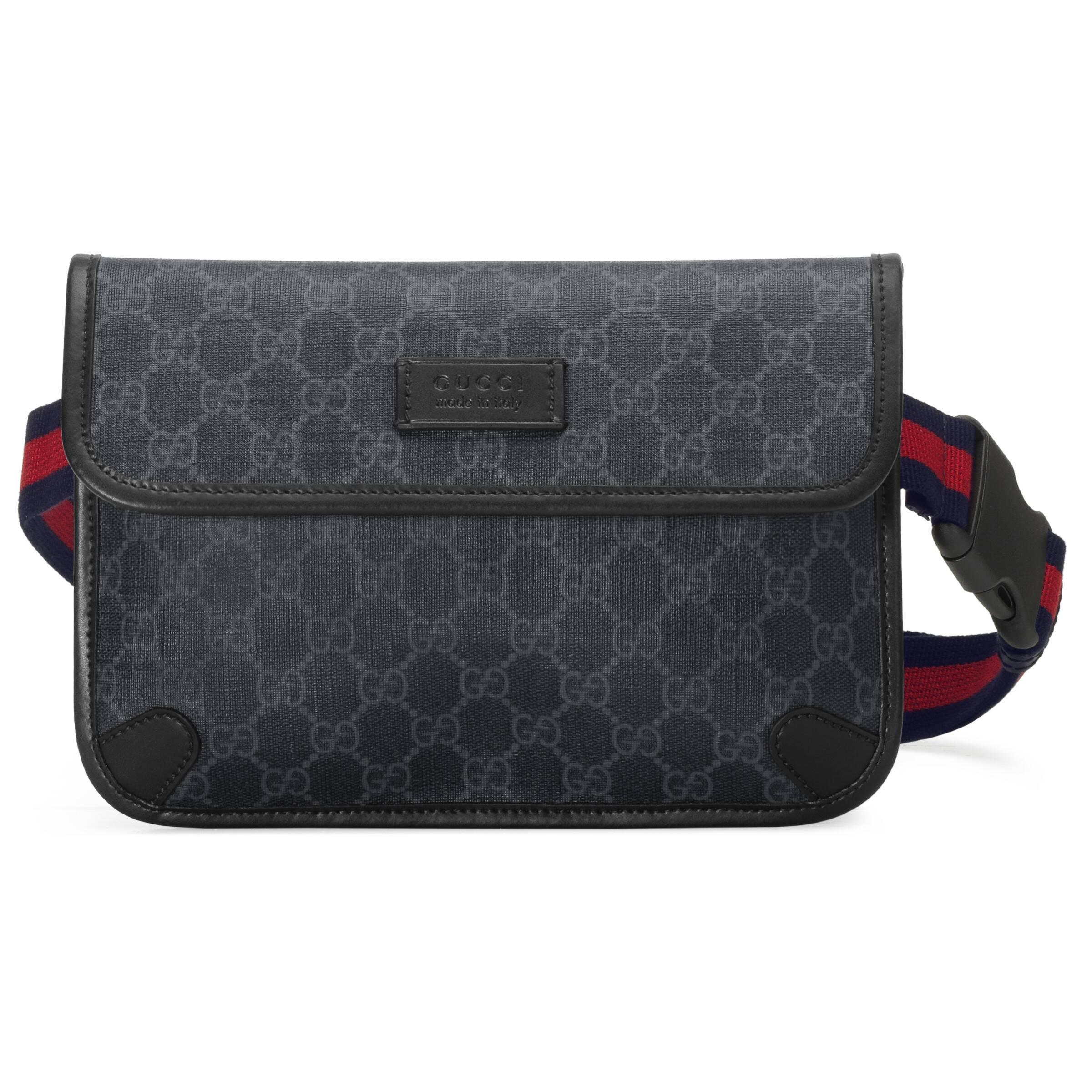 Gucci Synthetic GG Black Belt Bag for Men Lyst