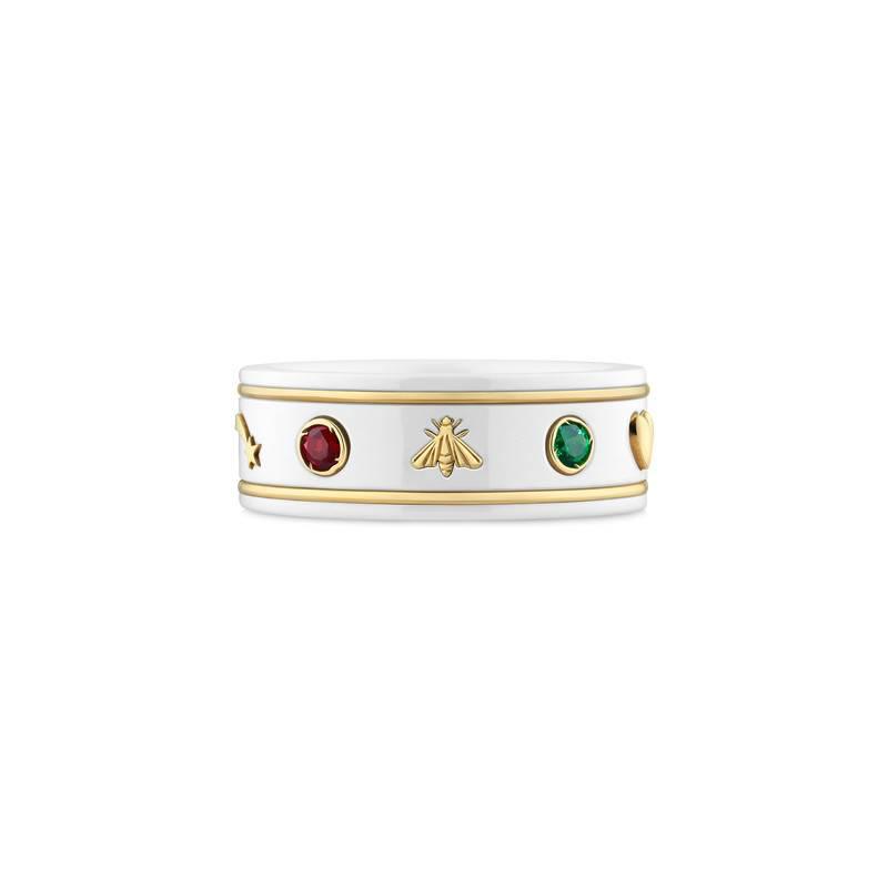 Gucci Icon Ring With Gemstones in 