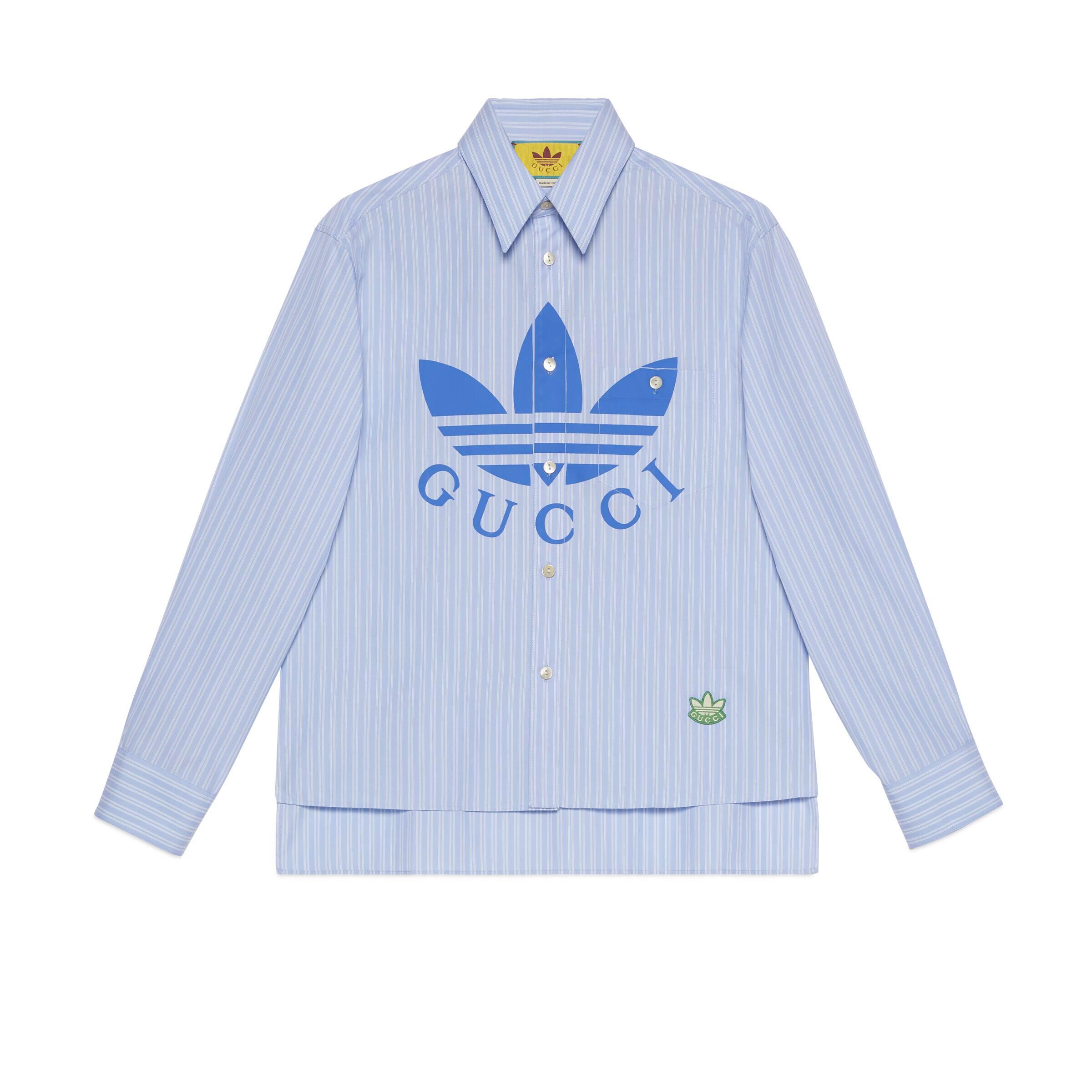 Gucci Adidas X Cotton Jersey T-shirt in Blue for Men