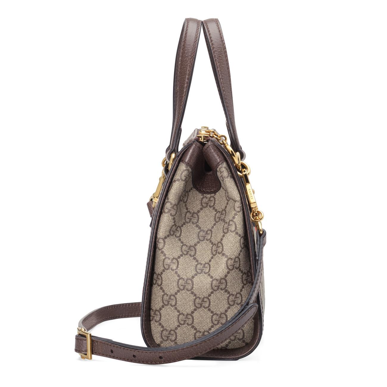 Gucci Canvas Ophidia Small GG Tote Bag in Green - Lyst