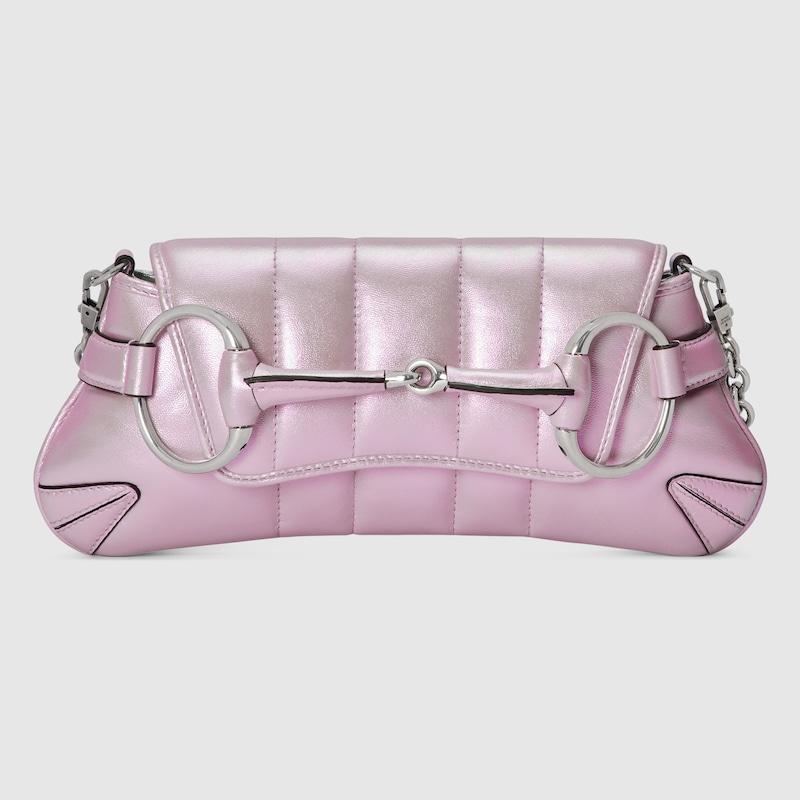 ショルダーバッグ・ポシェット Horsebit 1955 Pink Raffia Shoulder Bag Gucci Horsebit 1955 Pink Raffia Shoulder Bag | Runway Catalog
