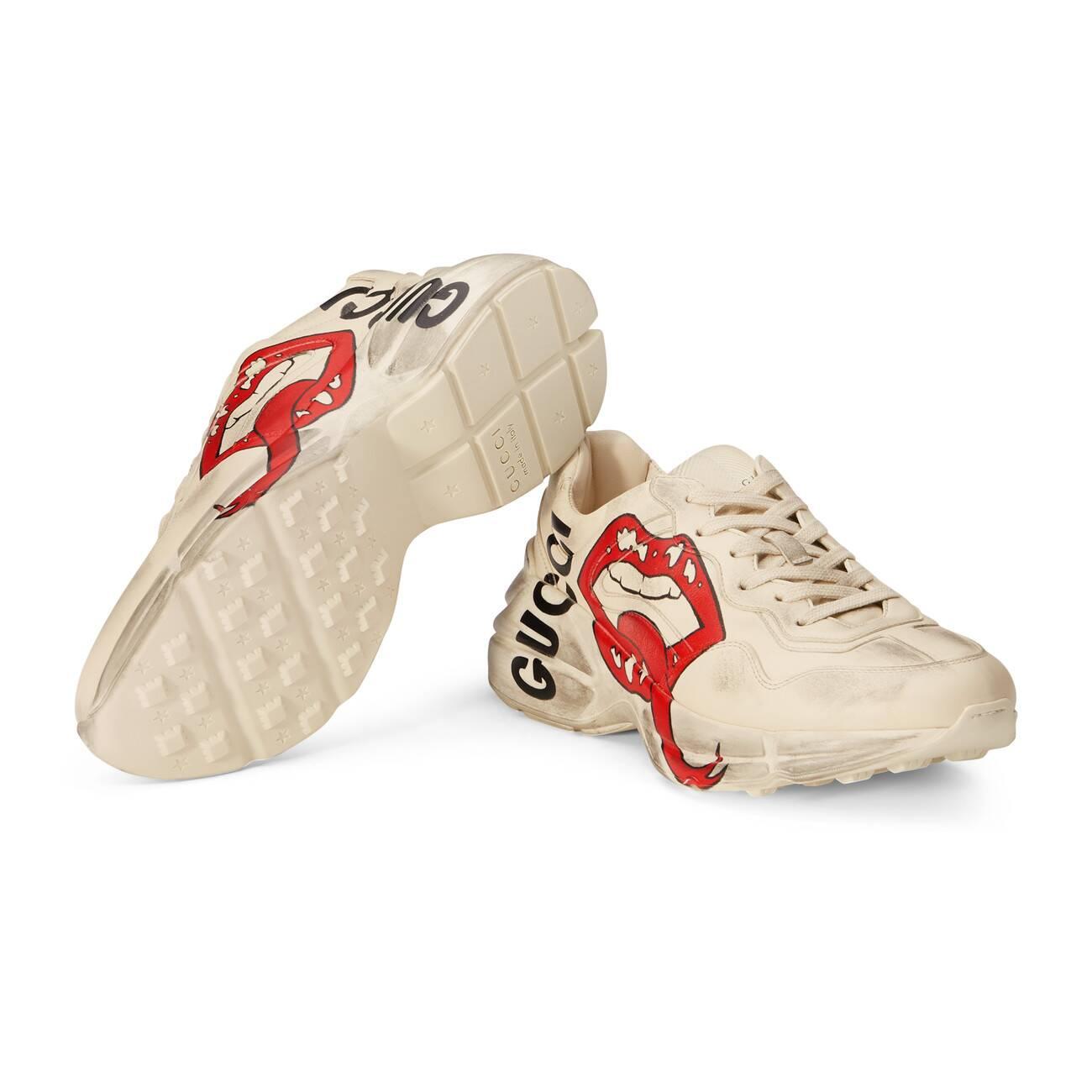 womens gucci rhyton sneakers