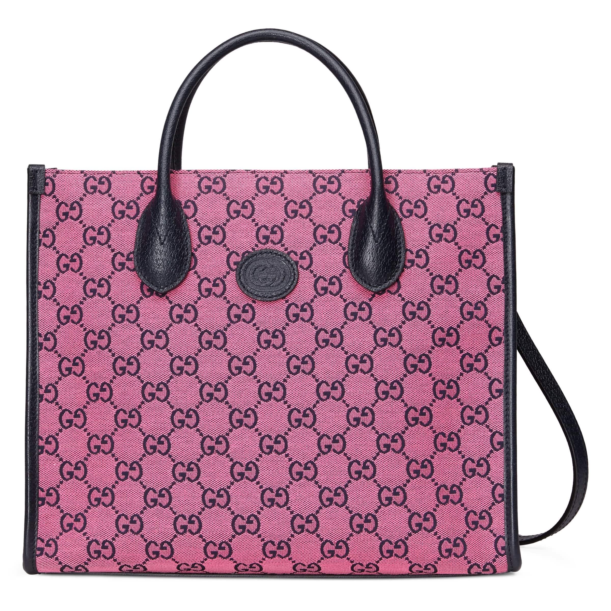 Gucci GG Multicolour Small Tote Bag in Pink | Lyst