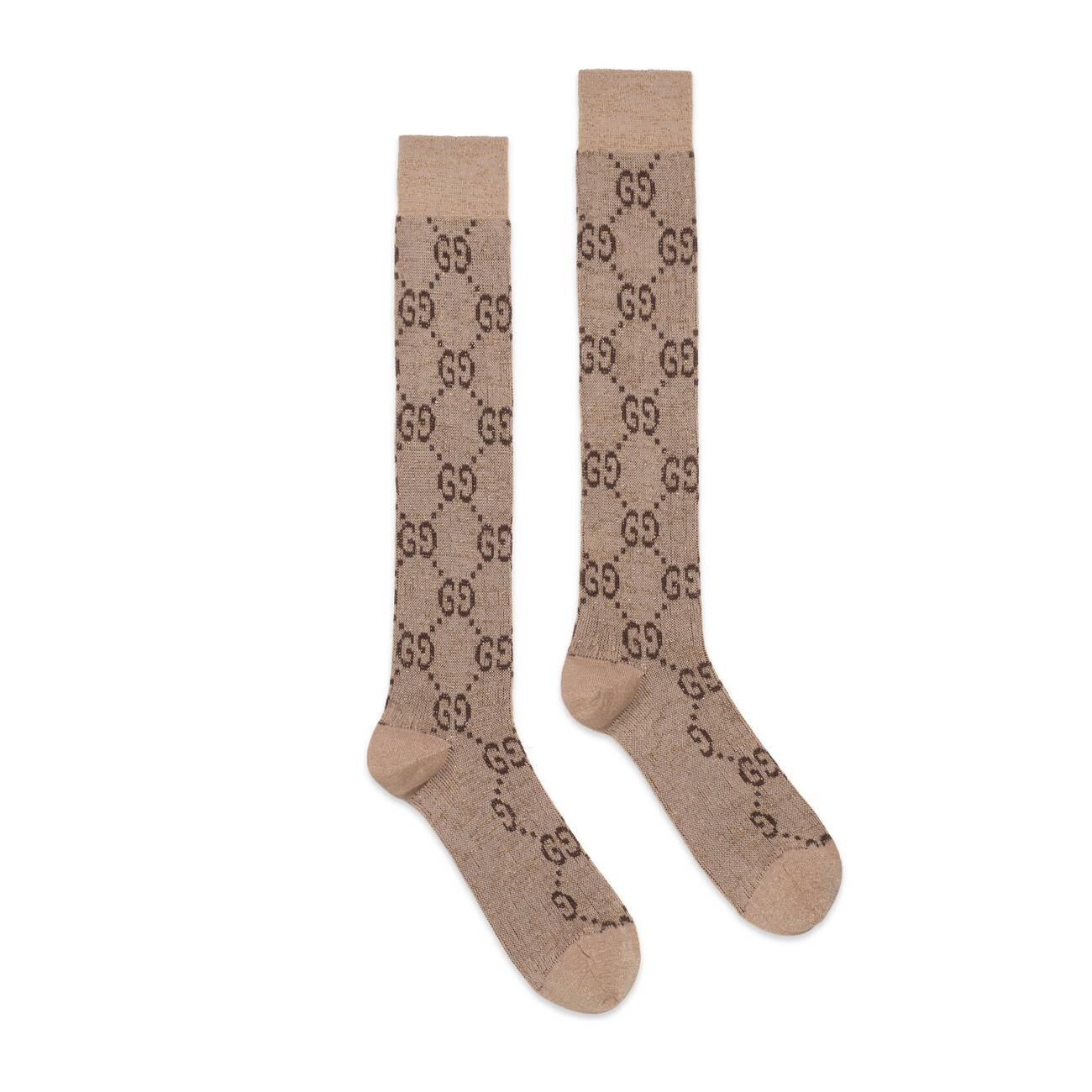 gucci lurex interlocking g socks