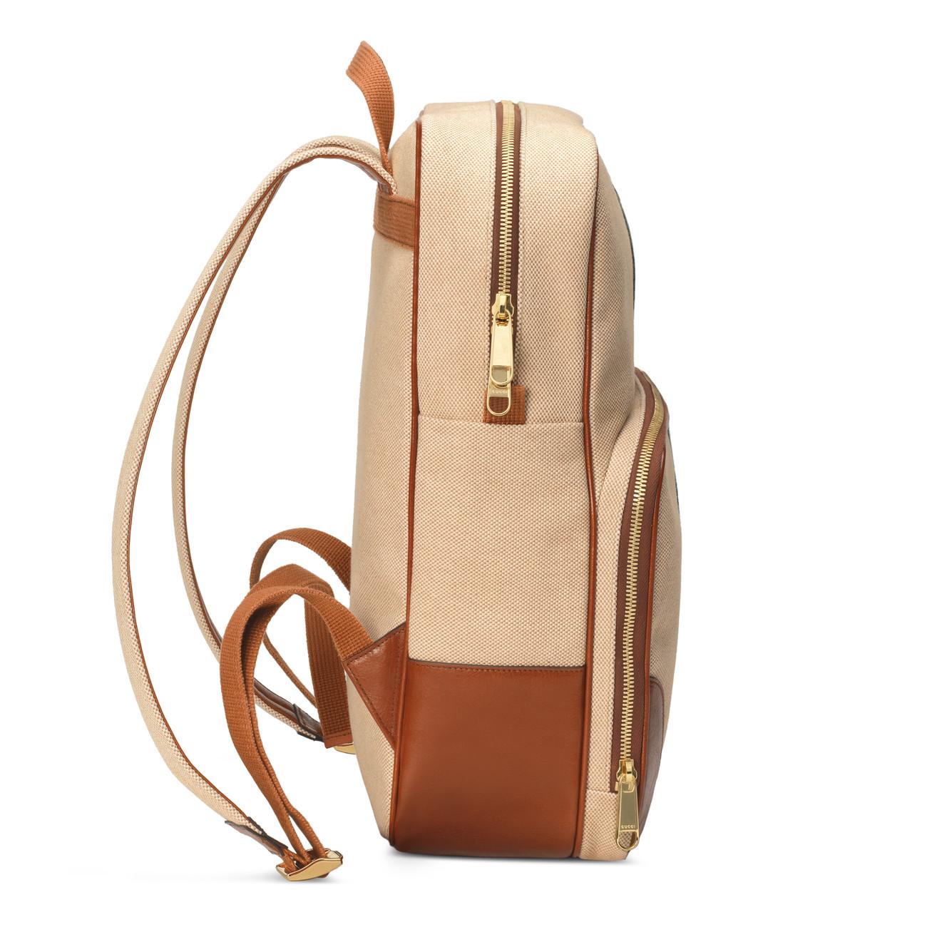 gucci vintage canvas backpack