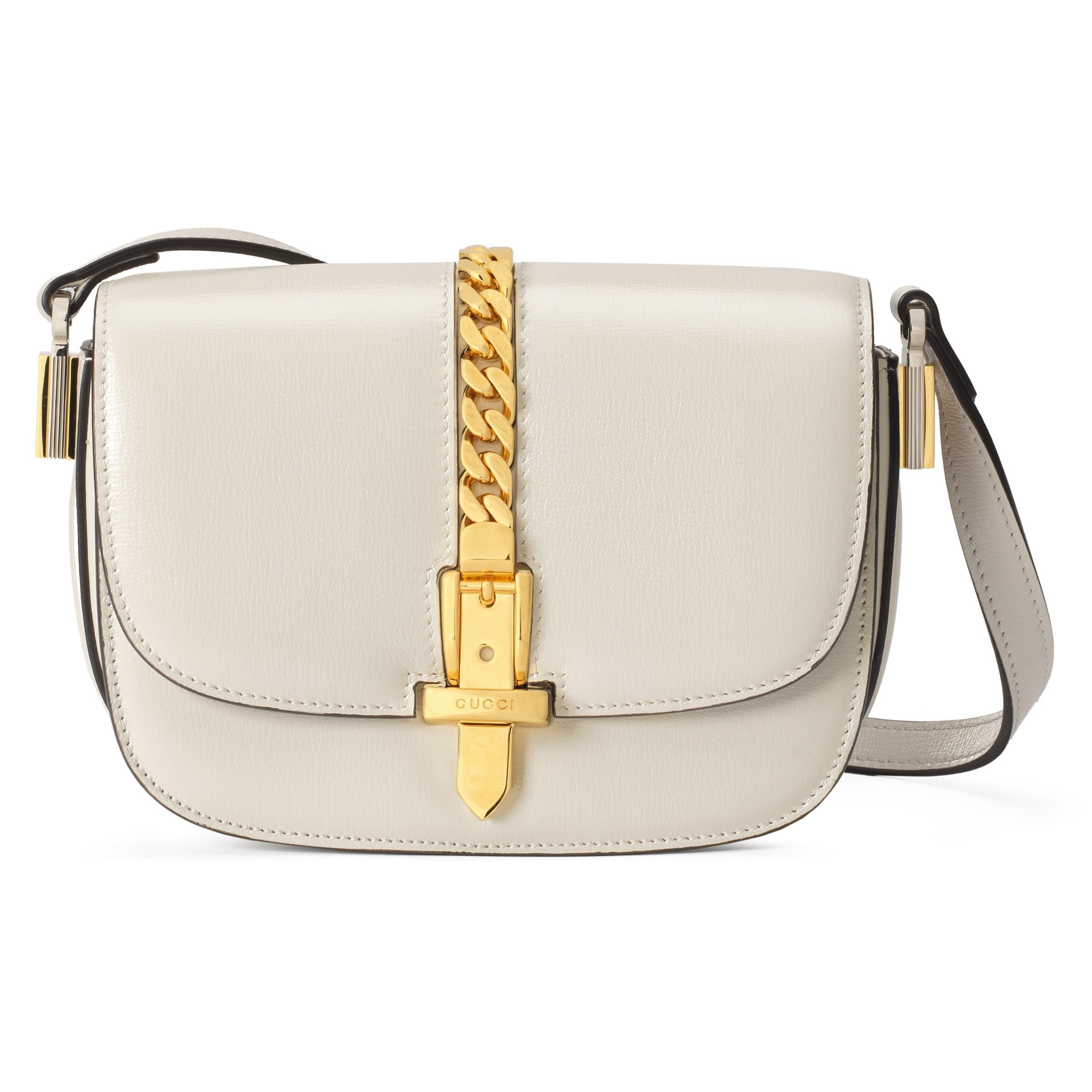 Gucci Sylvie 1969 Mini Shoulder Bag in White | Lyst