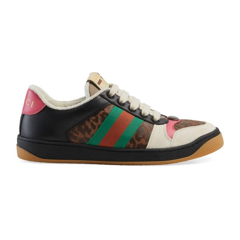 Gucci leopard sneakers Clearance