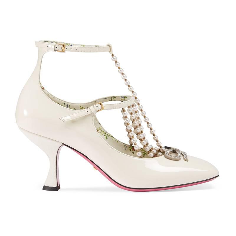 gucci t strap heels