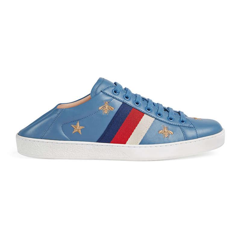 gucci blue ace sneakers