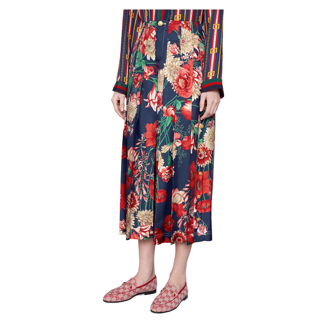 gucci jordaan gg canvas loafer