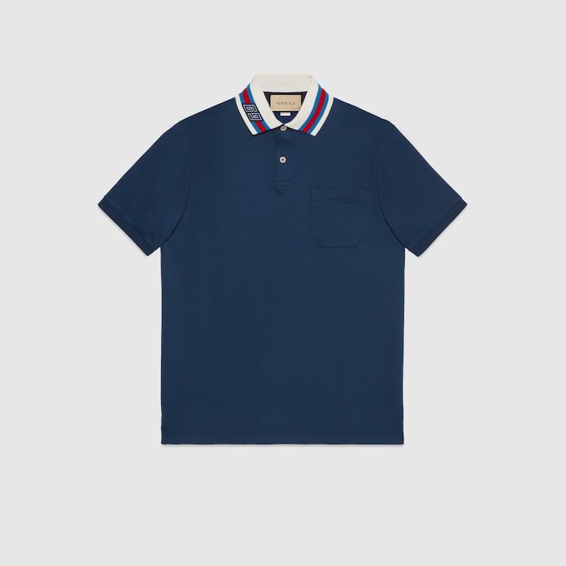 Gucci polo shirt blue outlet
