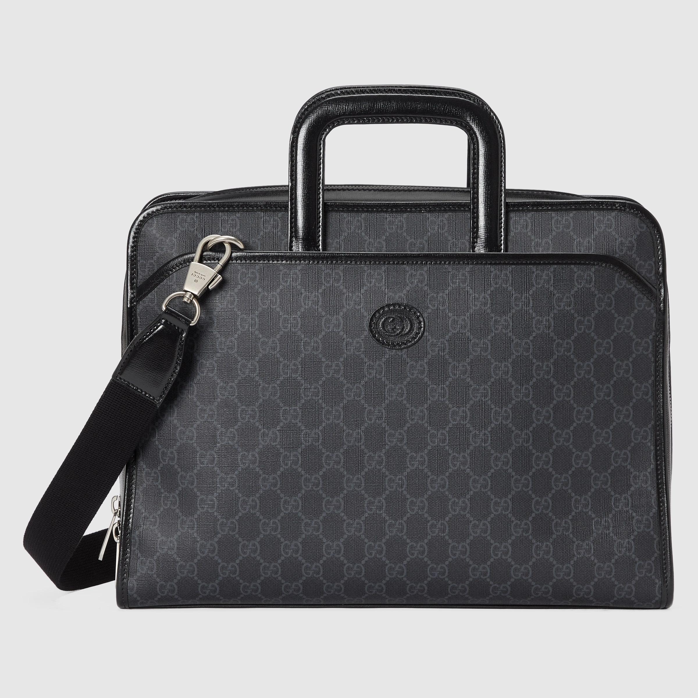 Gucci Briefcase With Interlocking G in Black for Men | Lyst