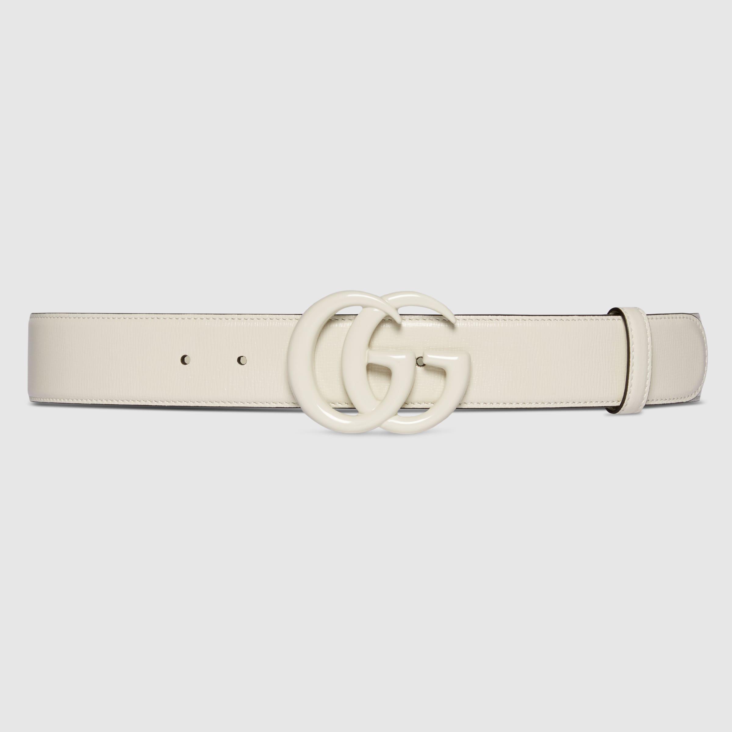 Gucci GG Marmont Jumbo GG Wide Belt in Brown