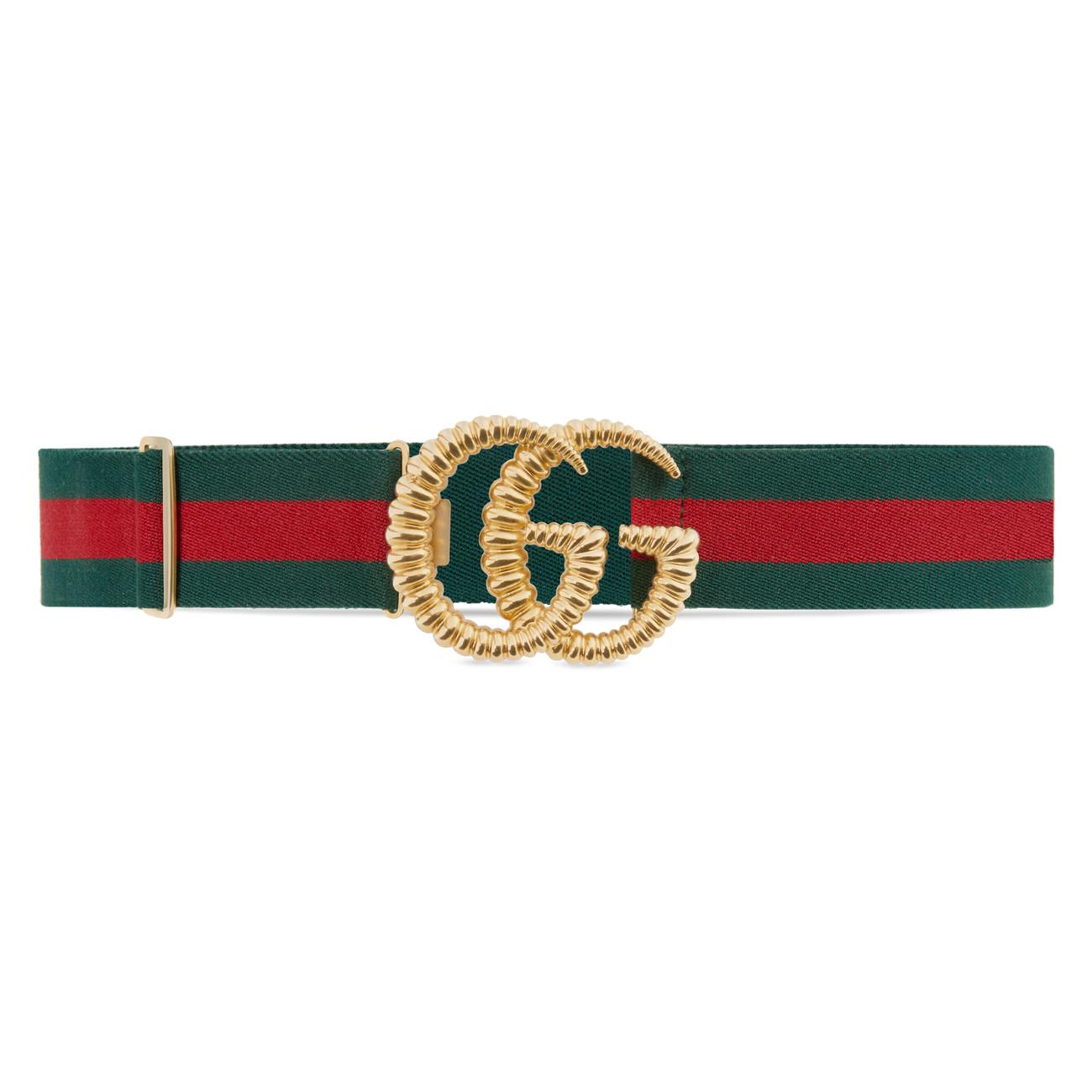 gucci web stripe belt