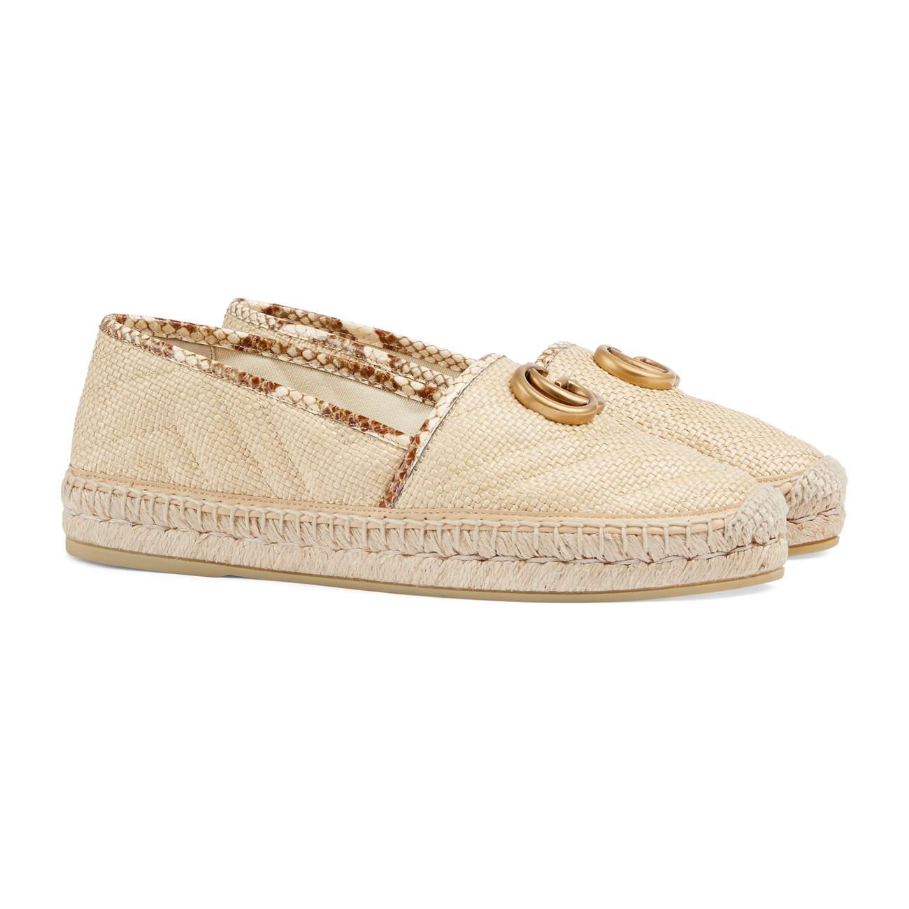 gucci raffia espadrilles
