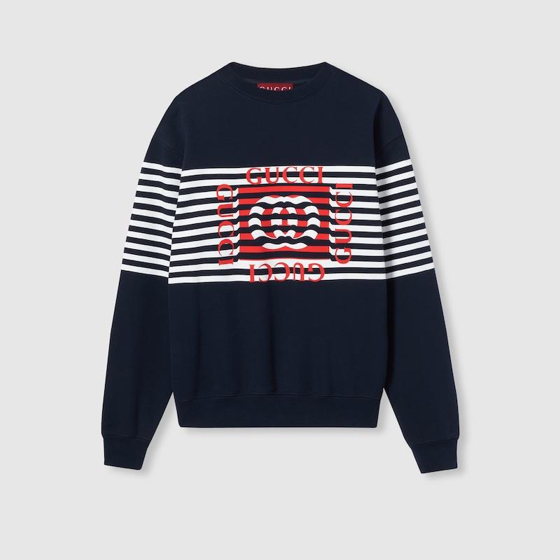 GUCCI グッチ フーデッド ジャージー スウェットシャツ コットンジャージー フーデッド スウェットシャツブラック