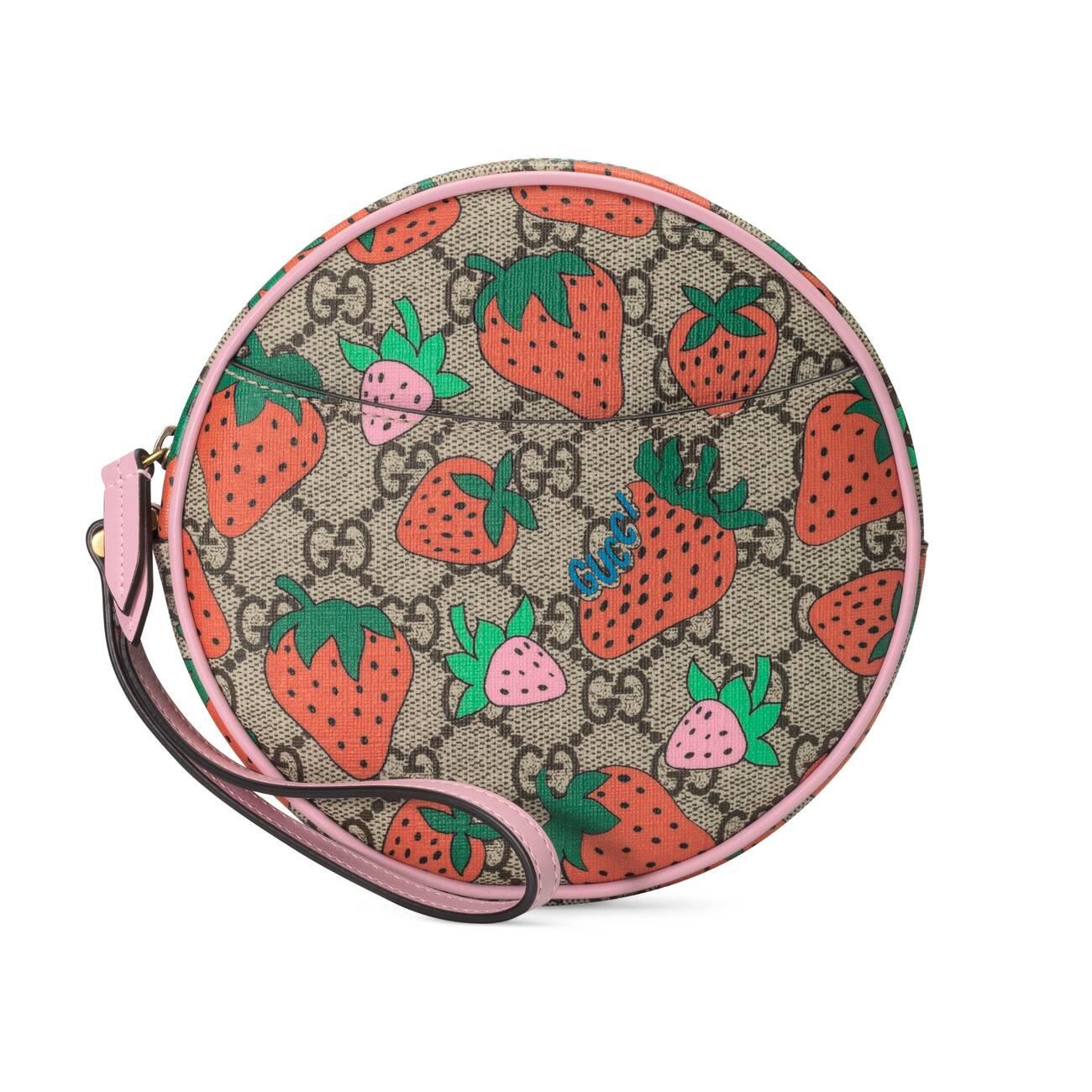 gucci strawberry coin purse