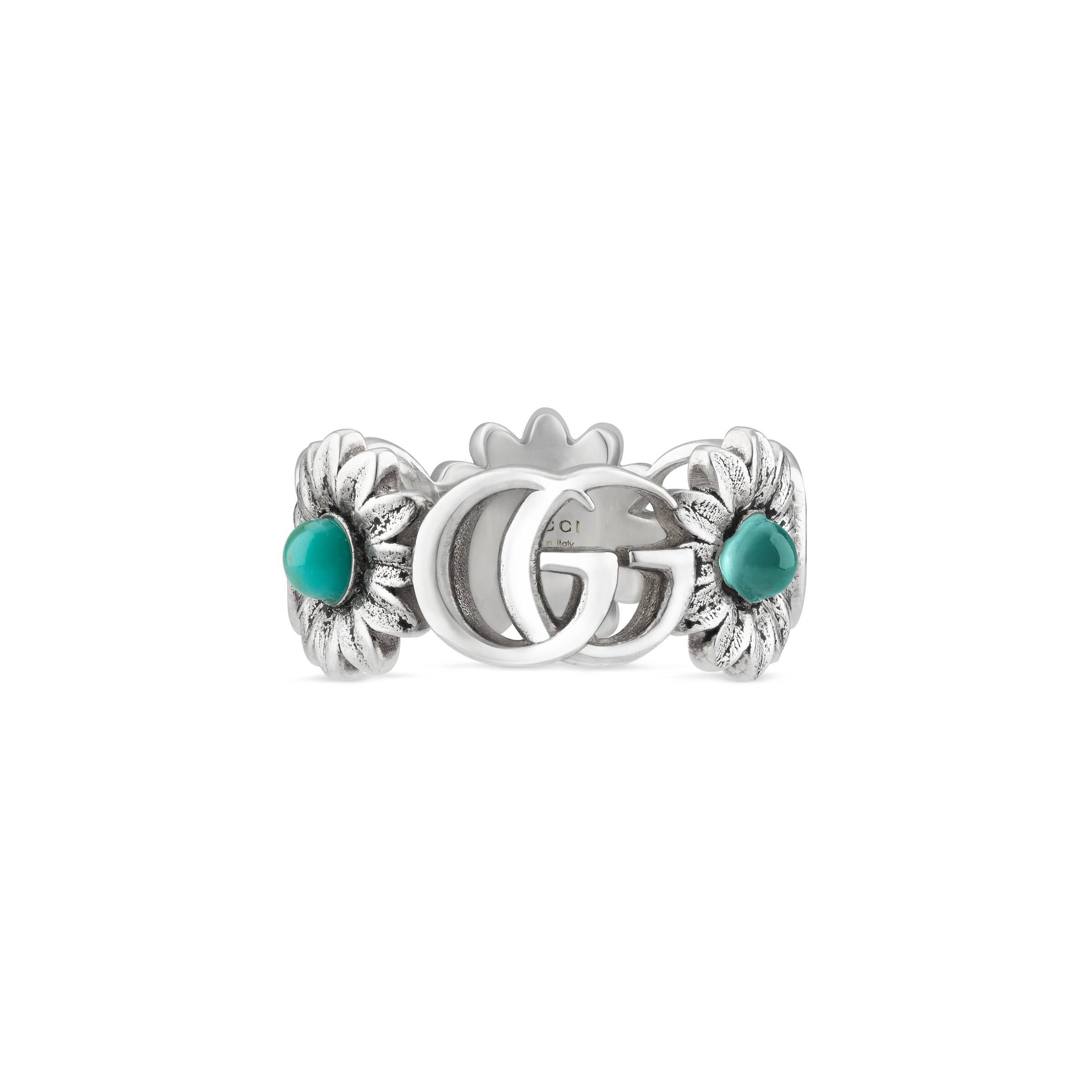 double g flower ring