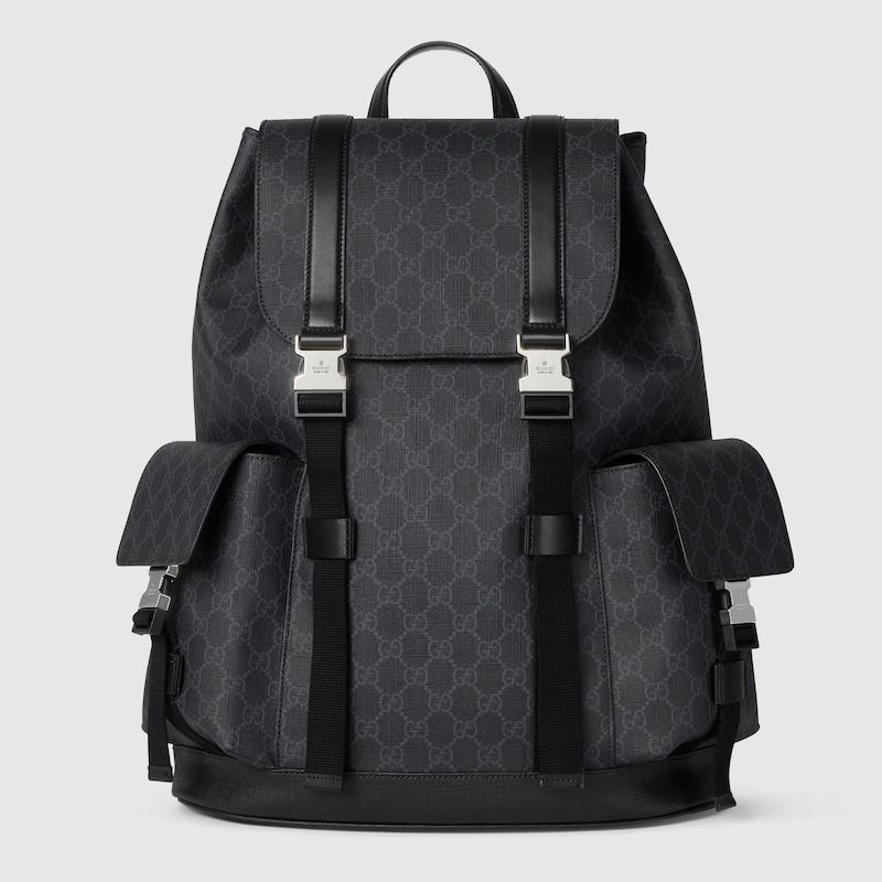 Gucci メンズ Gg バックパック, ブラック, オリジナルGg バックパック 