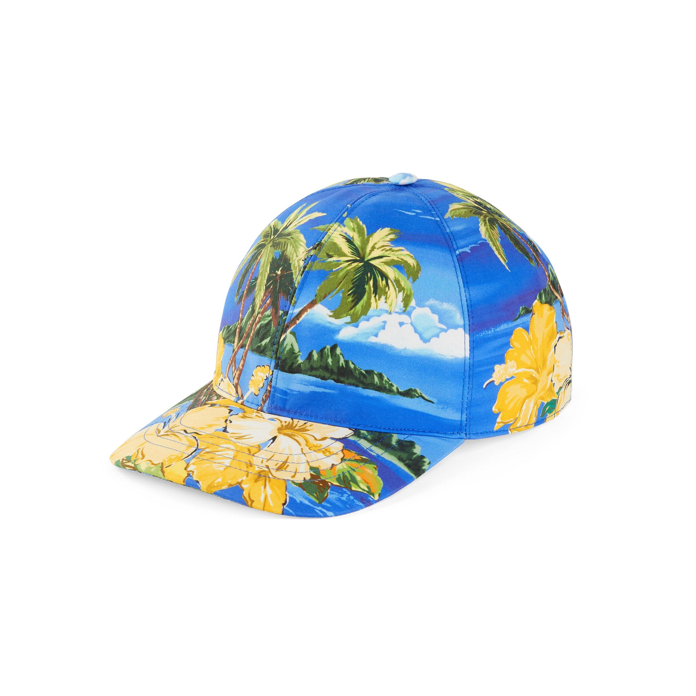 Gucci Palms And Floral Print Baseball Hat in Blue for Men   Lyst