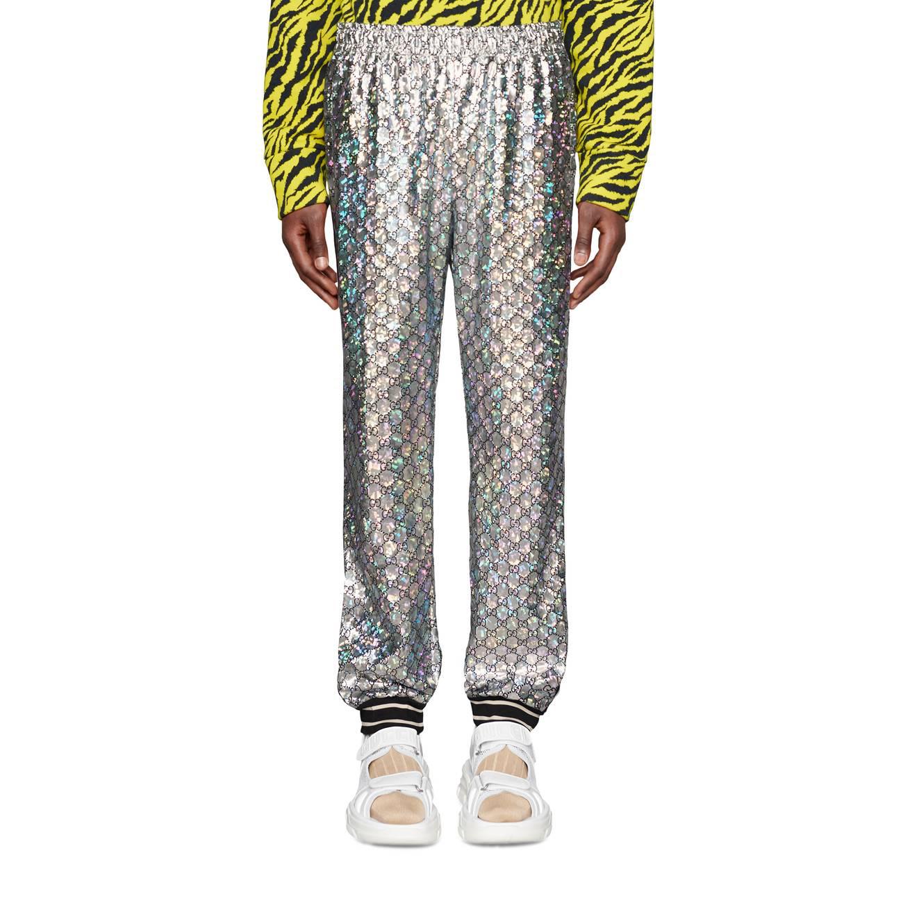 gucci gg canvas jogging pant