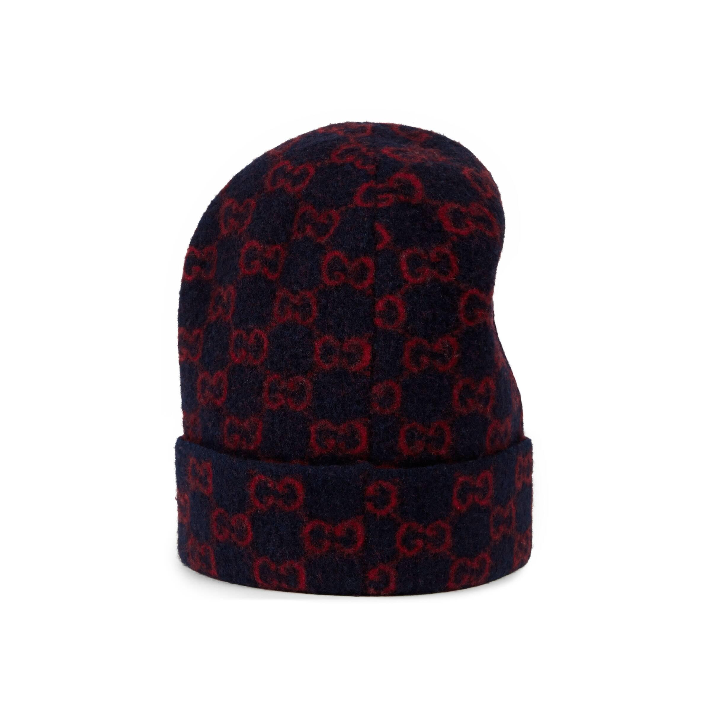 Gucci GG Wool Hat in Blue for Men | Lyst