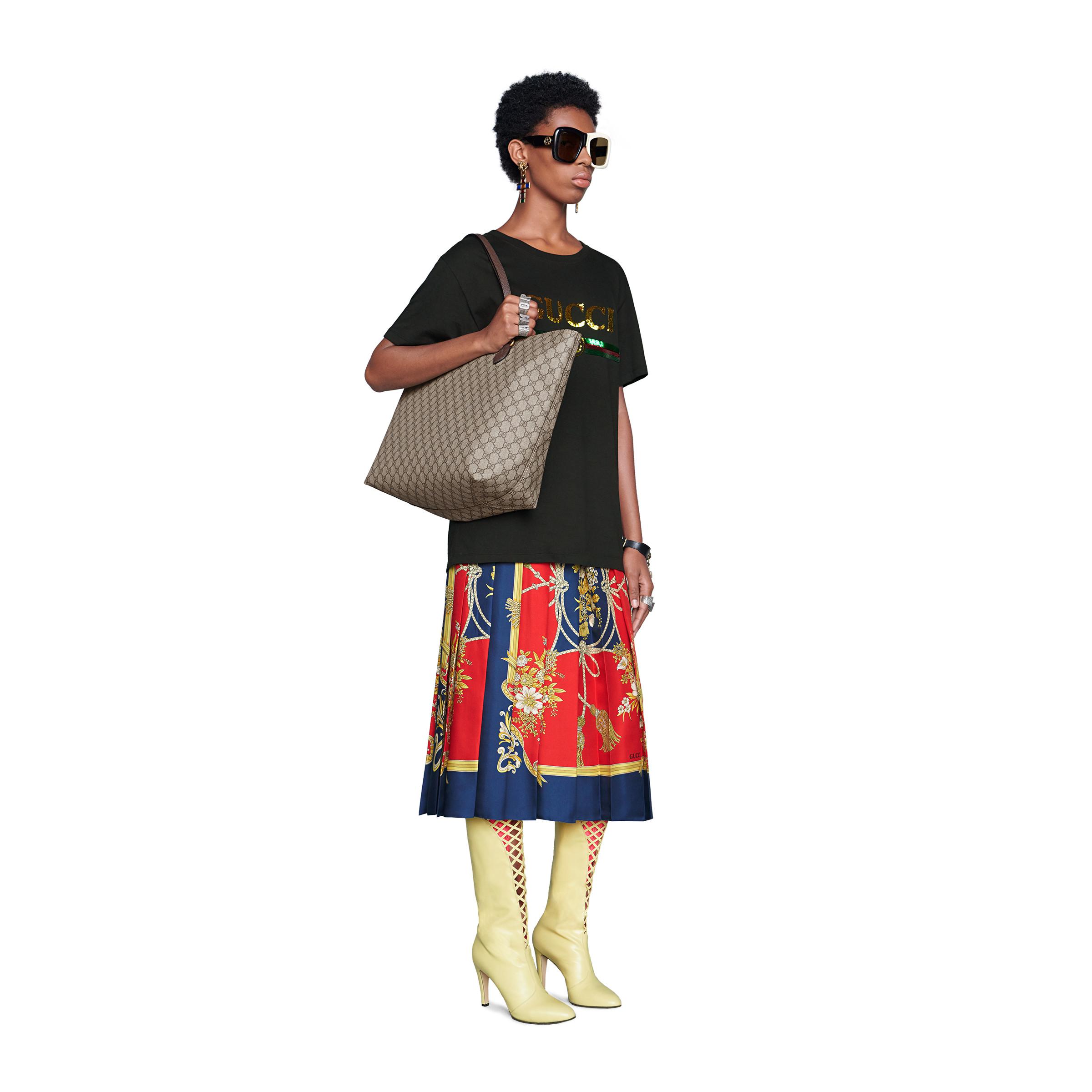 Gucci Ophidia Medium Soft GG Supreme Canvas Tote Bag in Brown | Lyst  Australia