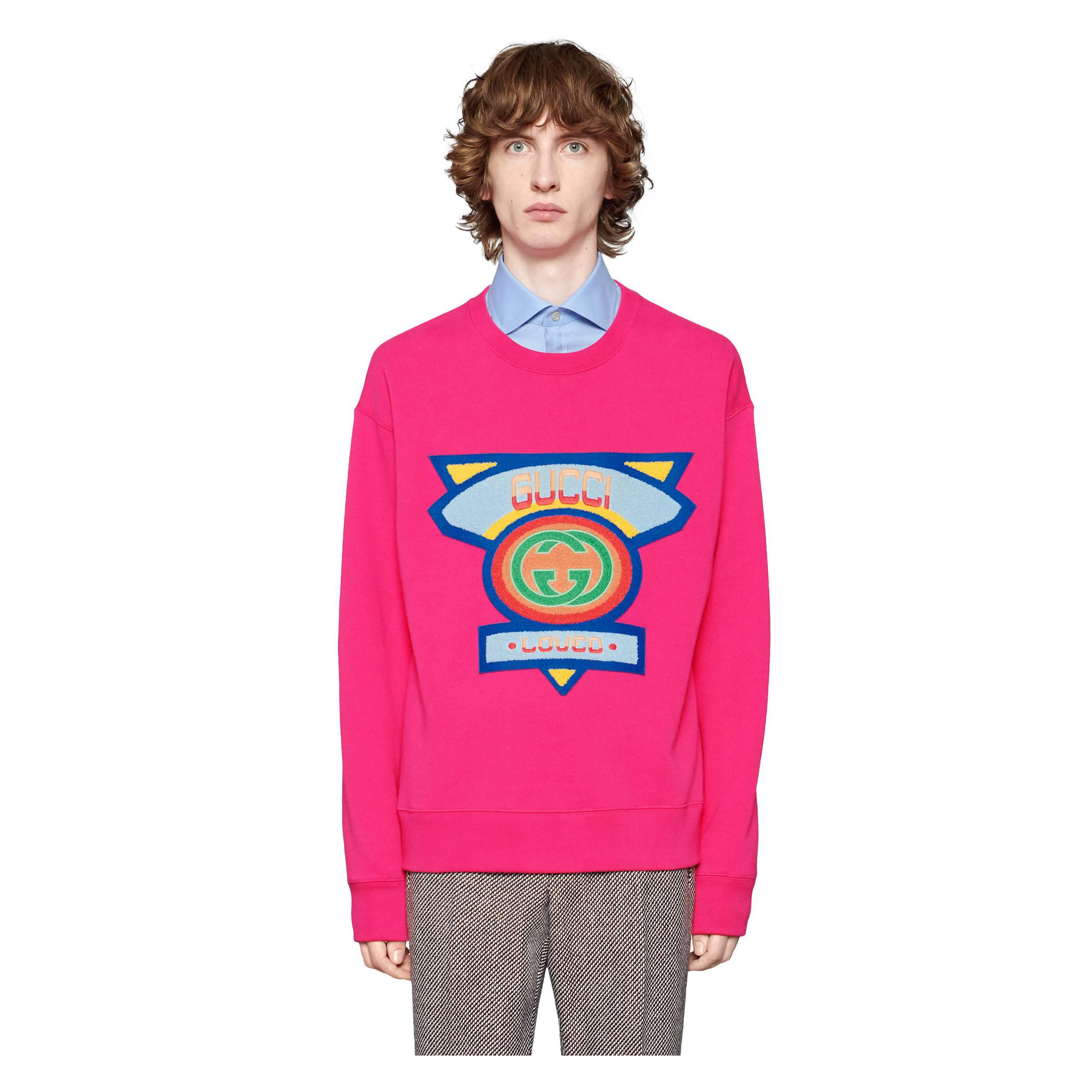 gucci 80s patch sweatshirt