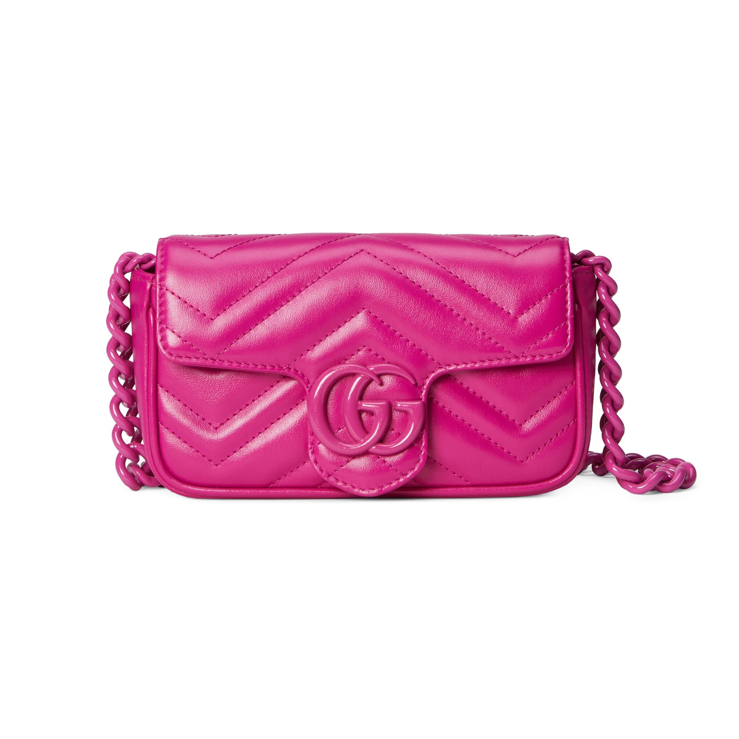 Gucci GG Marmont Belt Bag in Pink | Lyst