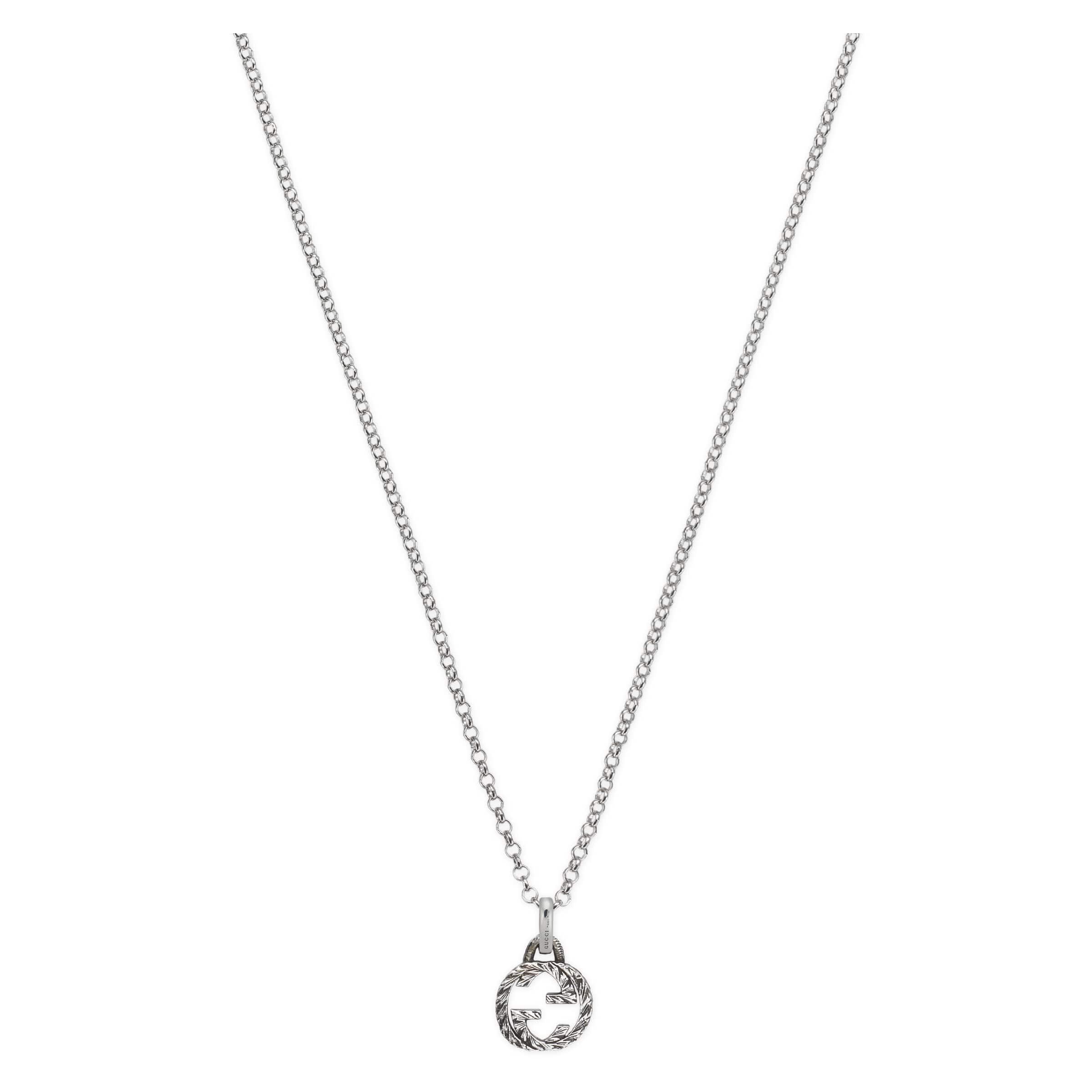 Gucci Interlocking G Pendant Necklace in Silver (Metallic) - Save 4% | Lyst