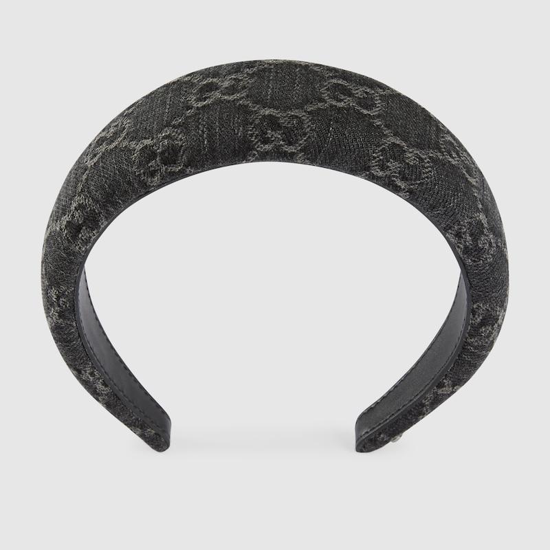 Gucci GG Denim Hairband in Black | Lyst display picture 1