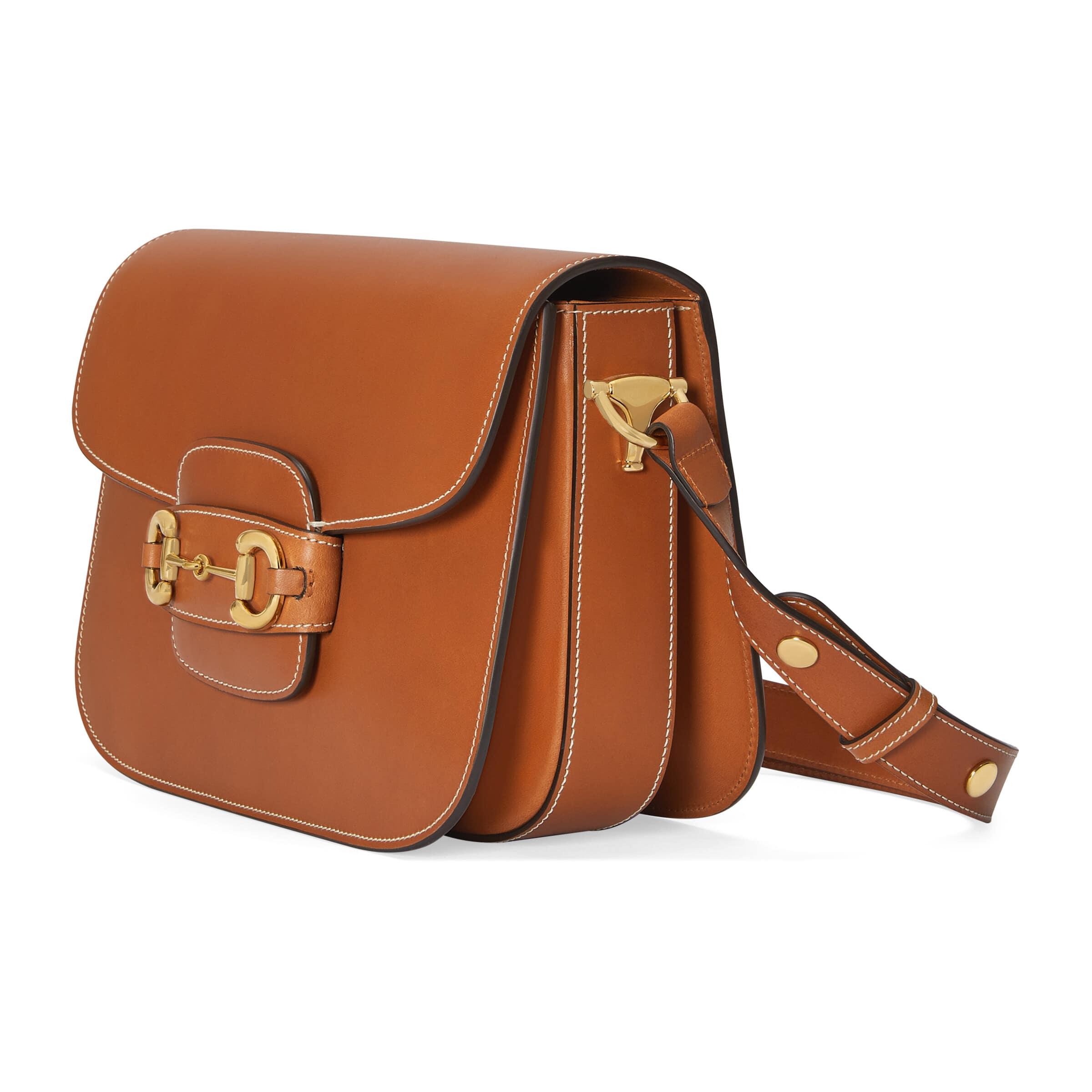 Horsebit 1955 embellished textured-leather shoulder bag