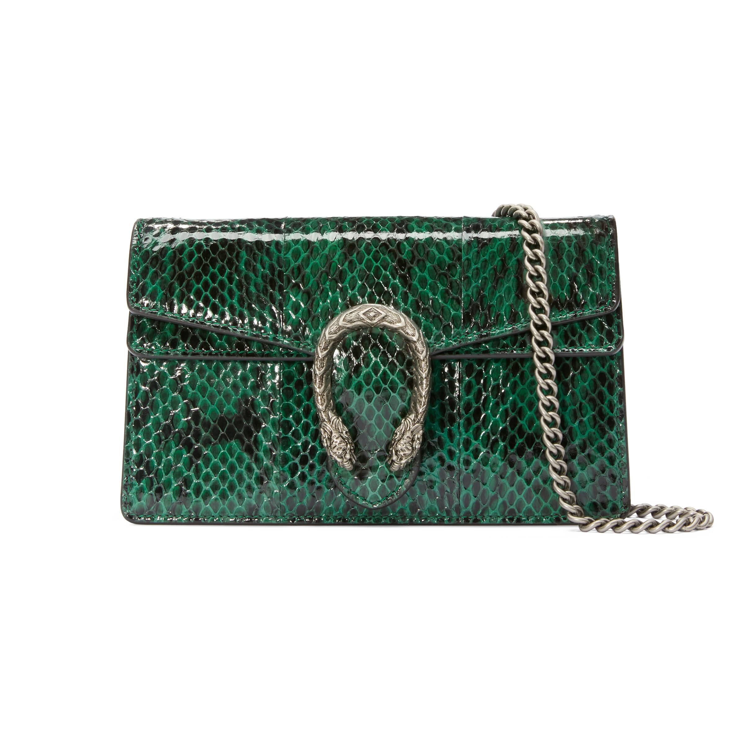 Gucci 401231 0416 Dionysus Women's Red Exotic Snake Skin Shoulder Bag (GG2066)