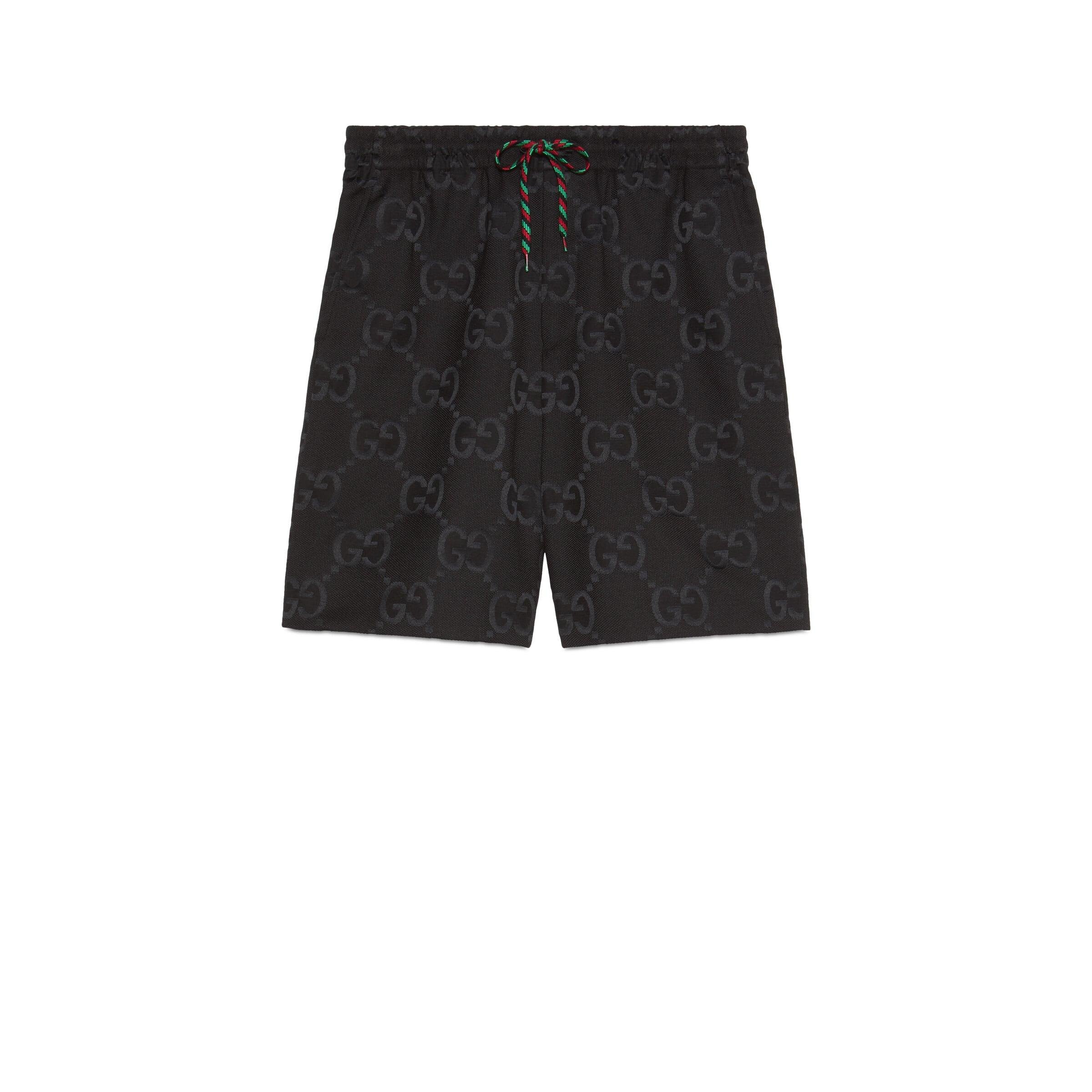 Gucci Jumbo gg Canvas Shorts in Black for Men | Lyst